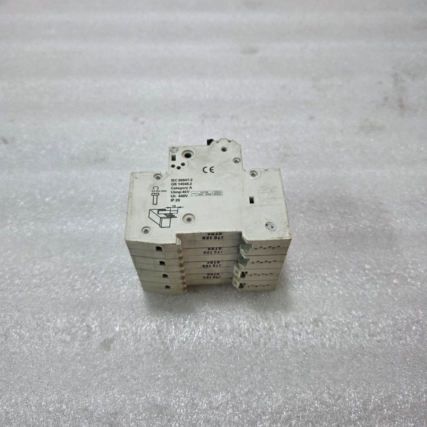 SIEMENS 5SJ74 16A 4-POLE TYPE C MCB 400V 20kA INDUSTRIAL CIRCUIT BREAKER