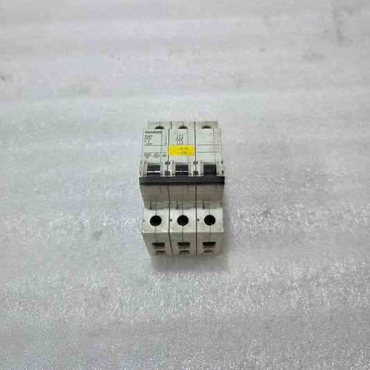 SIEMENS 5SJ63 2A 3-POLE TYPE C MCB 400V 6kA INDUSTRIAL CIRCUIT BREAKER