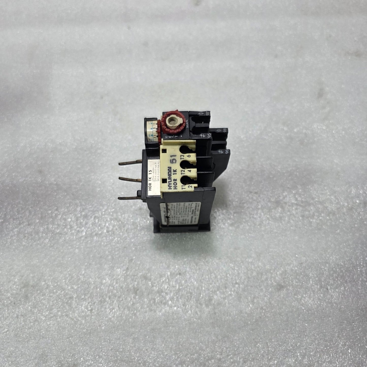 HYUNDAI HOR 1K 15 / HOR 1K15 THERMAL OVERLOAD RELAY 11A – 15A 1NO+1NC Up to 660V