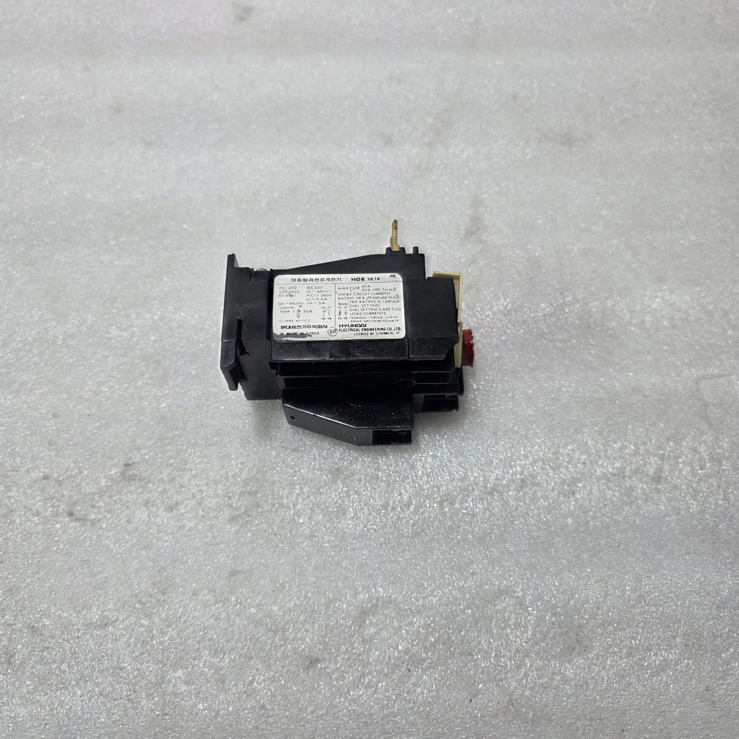 HYUNDAI HOR 1K 18 / HOR 1K18 THERMAL OVERLOAD RELAY 9A – 18A 1NO+1NC