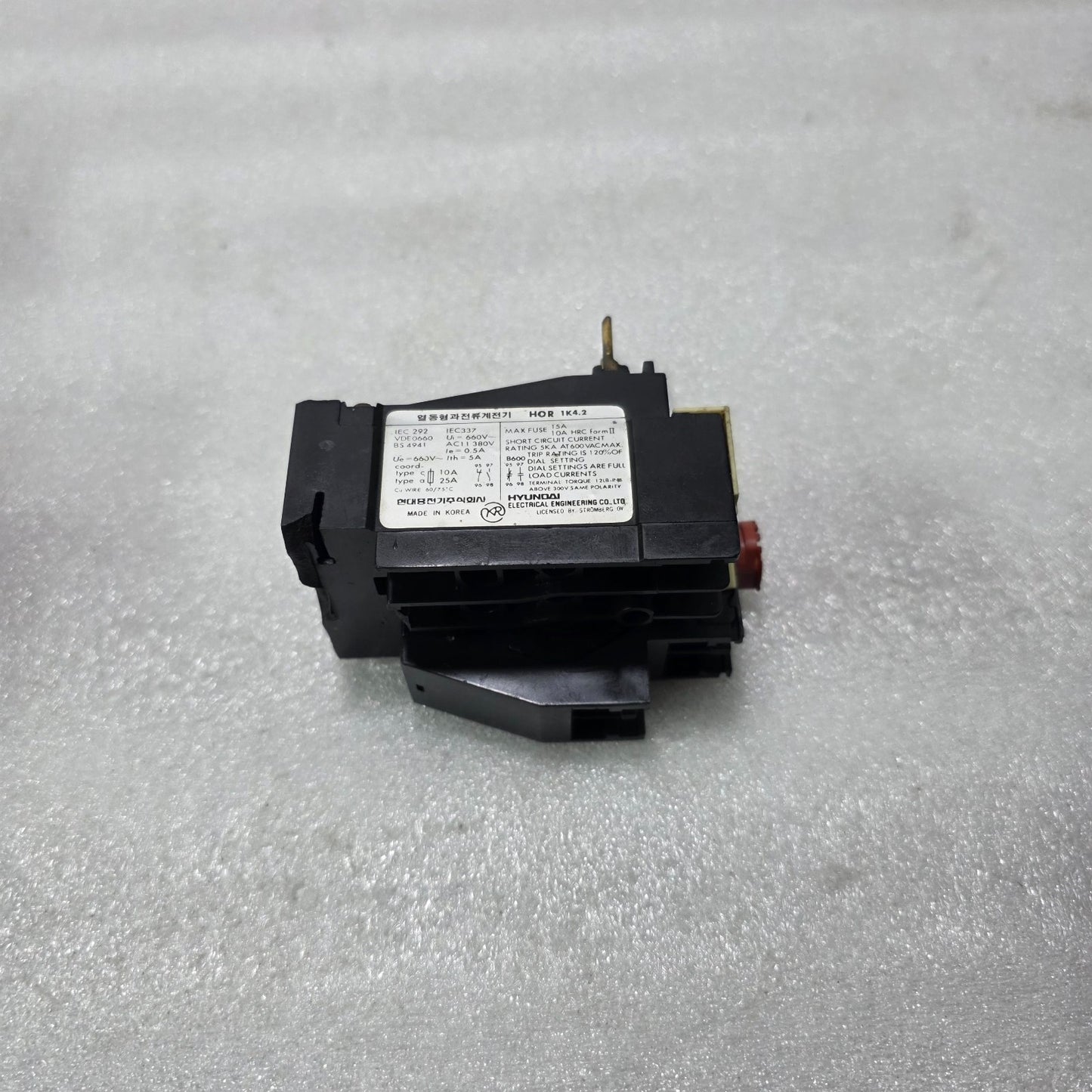 HYUNDAI HOR 1K 4.2 / HOR 1K4.2 THERMAL OVERLOAD RELAY 2.8A – 4.2A 1NO+1NC