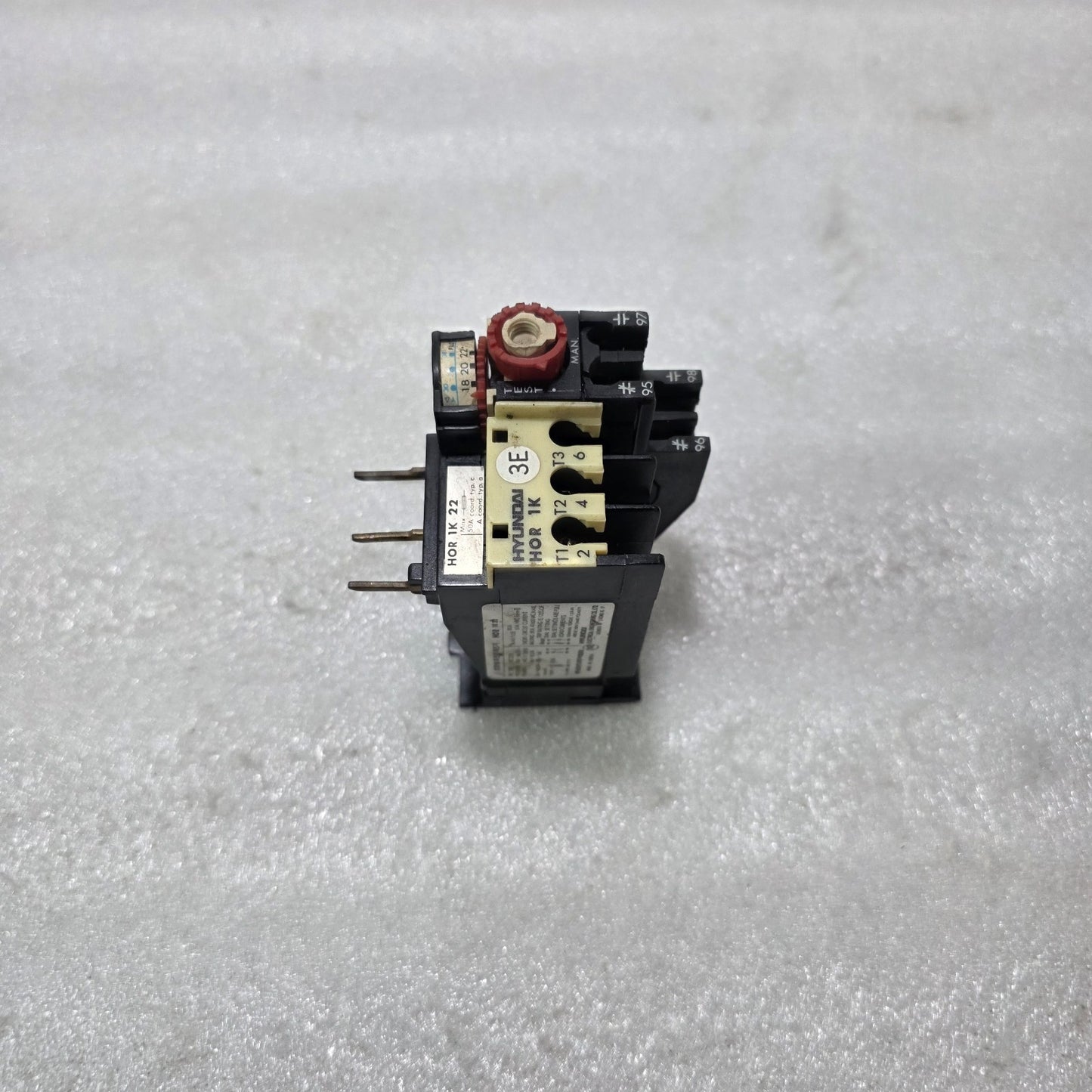 HYUNDAI HOR 1K 22 / HOR 1K22 THERMAL OVERLOAD RELAY 18A – 22A 1NO+1NC Up to 660V