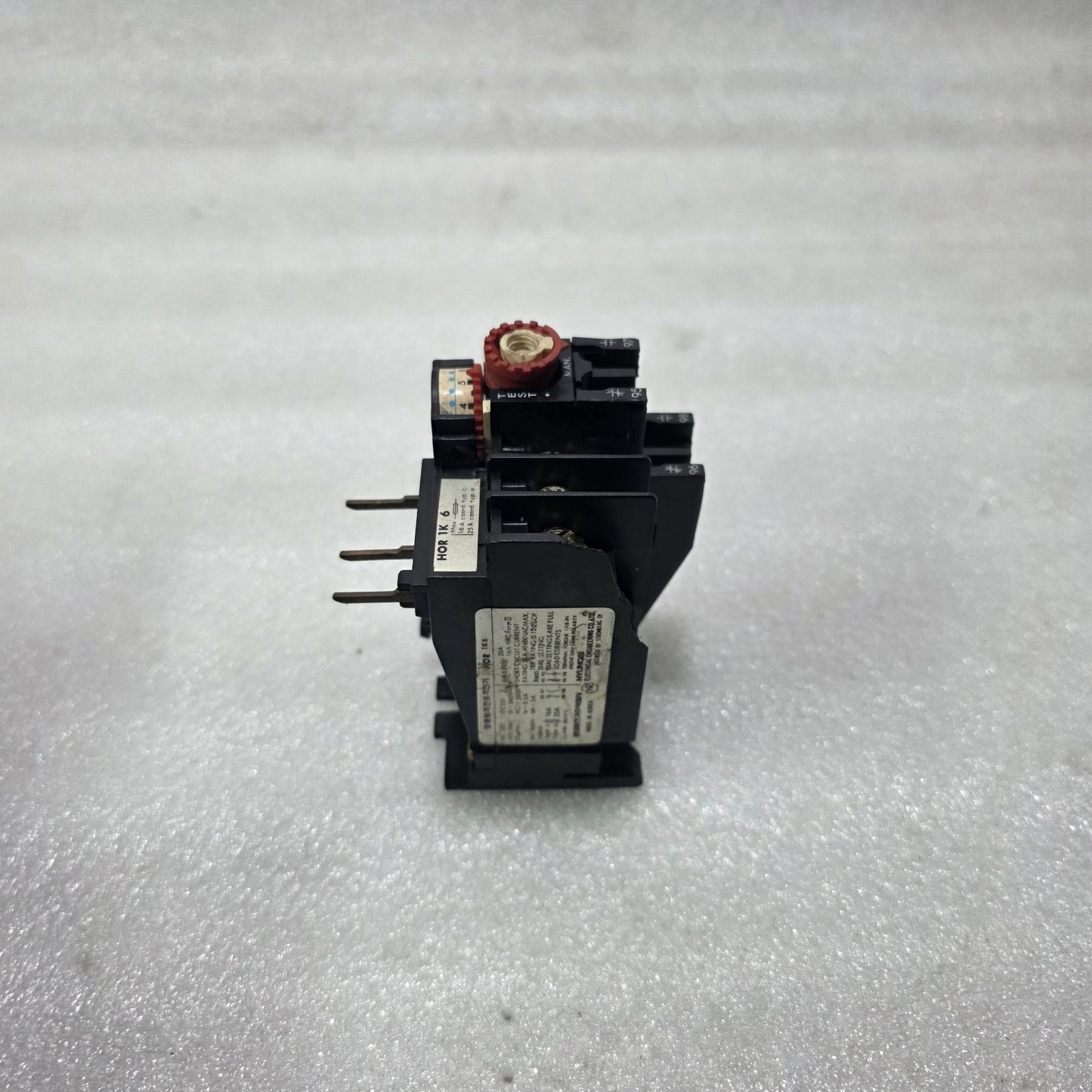 HYUNDAI HOR 1K 6 / HOR 1K6 THERMAL OVERLOAD RELAY 4A – 6A 1NO+1NC Up to 660V AC