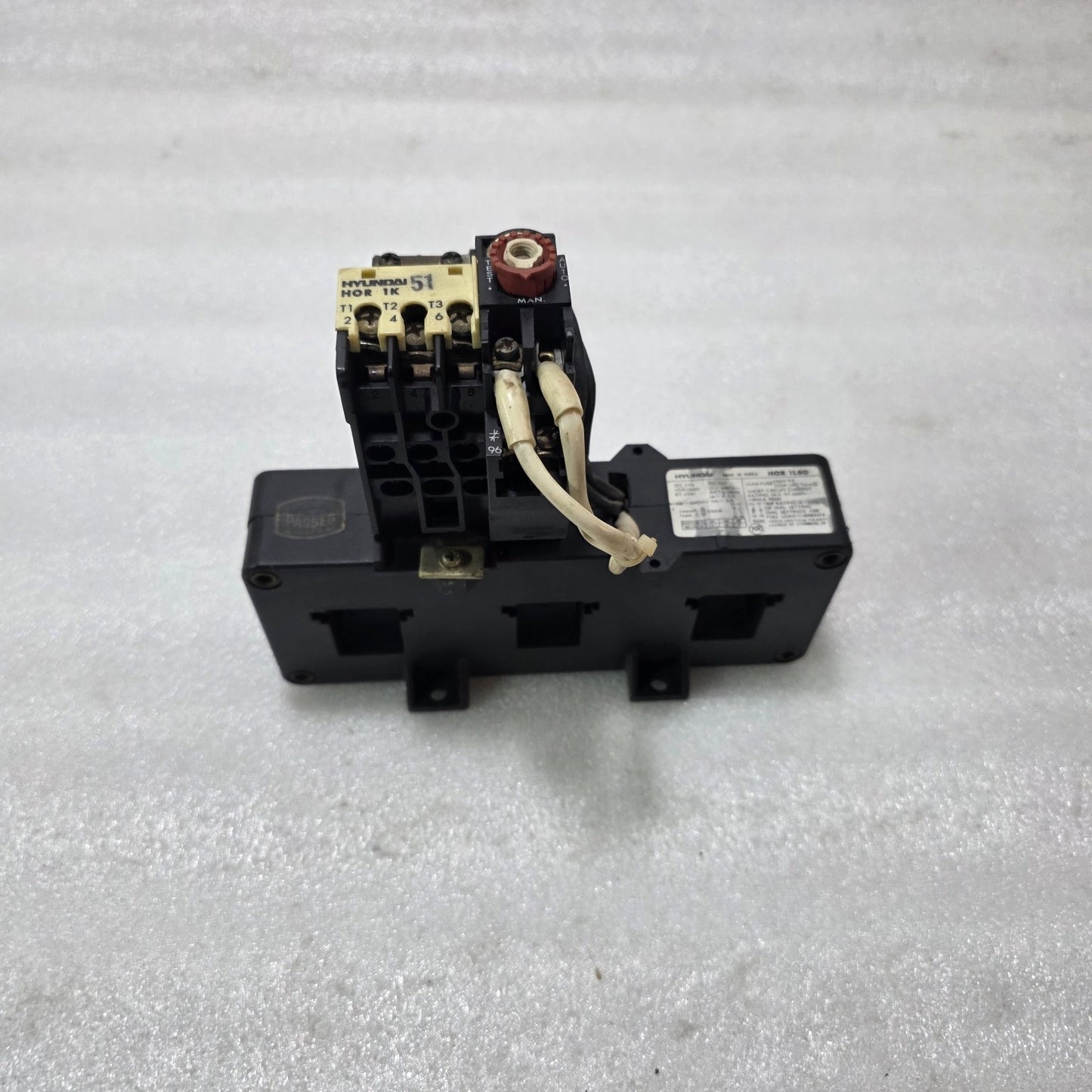 HYUNDAI HOR 1L80 THERMAL OVERLOAD RELAY WITH CT BLOCK 40A – 80A (via CT block)