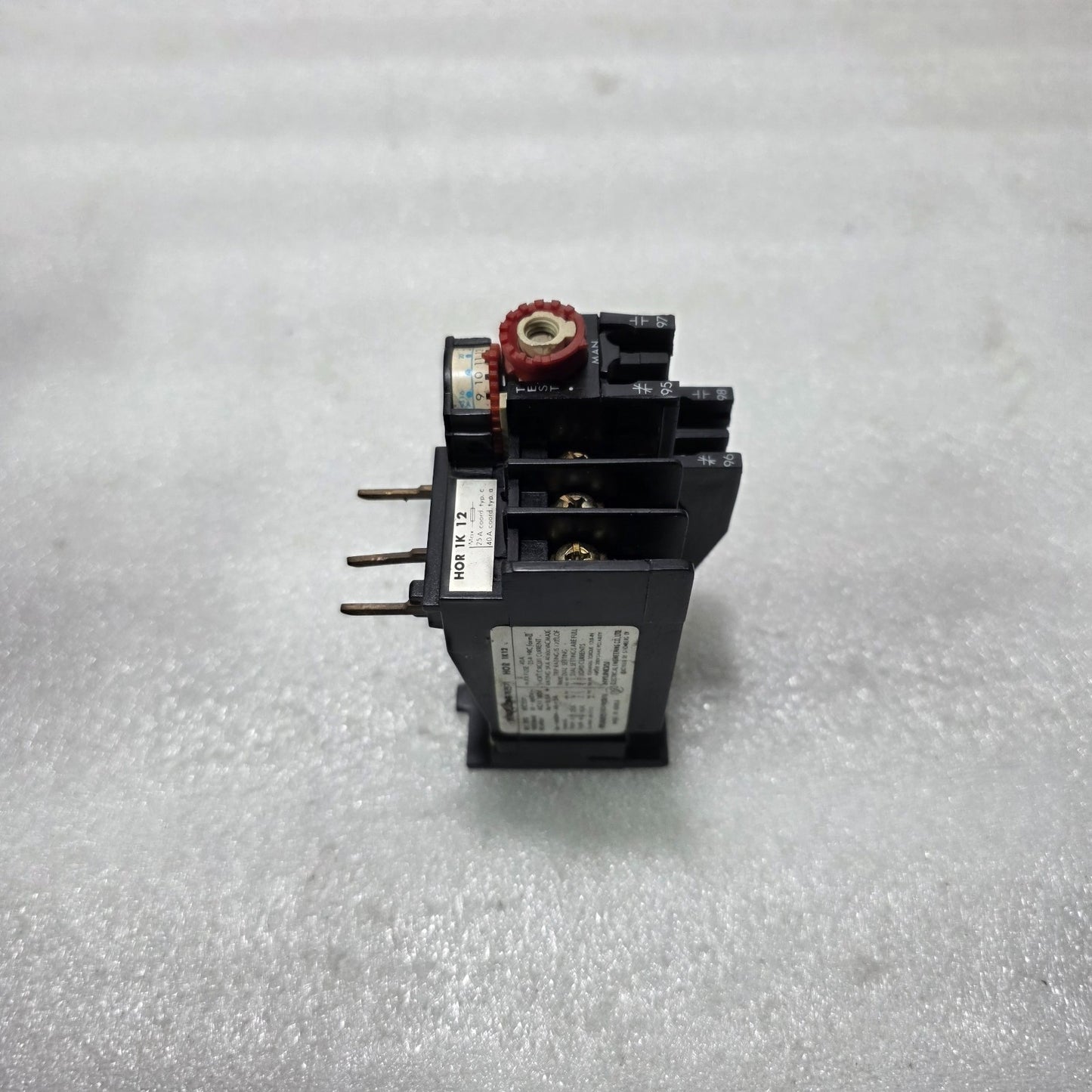HYUNDAI HOR 1K 12 / HOR 1K12 THERMAL OVERLOAD RELAY 6A – 12A 1NO+1NC Up to 660V