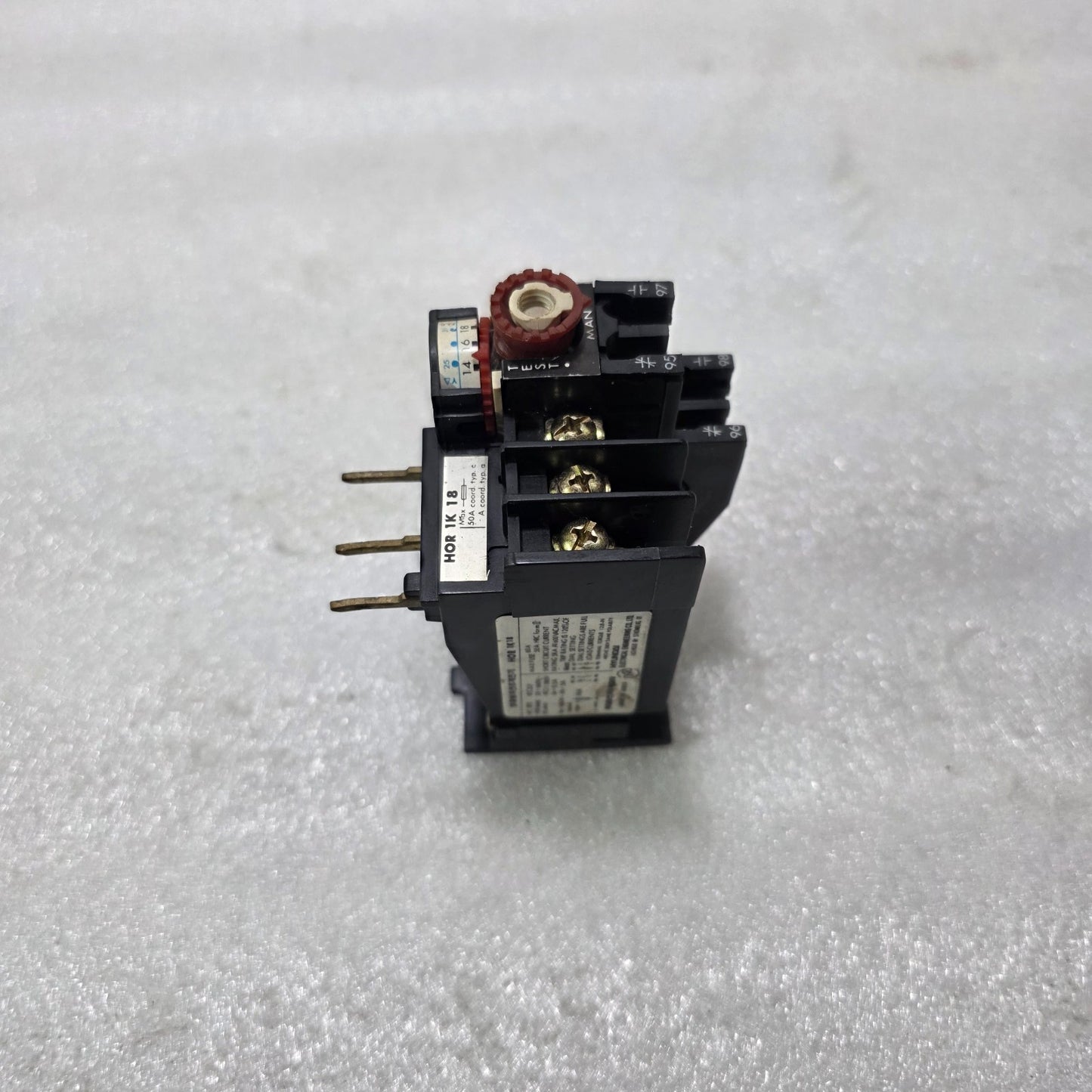HYUNDAI HOR 1K 18 / HOR 1K18 THERMAL OVERLOAD RELAY 9A – 18A 1NO+1NC Up to 660V