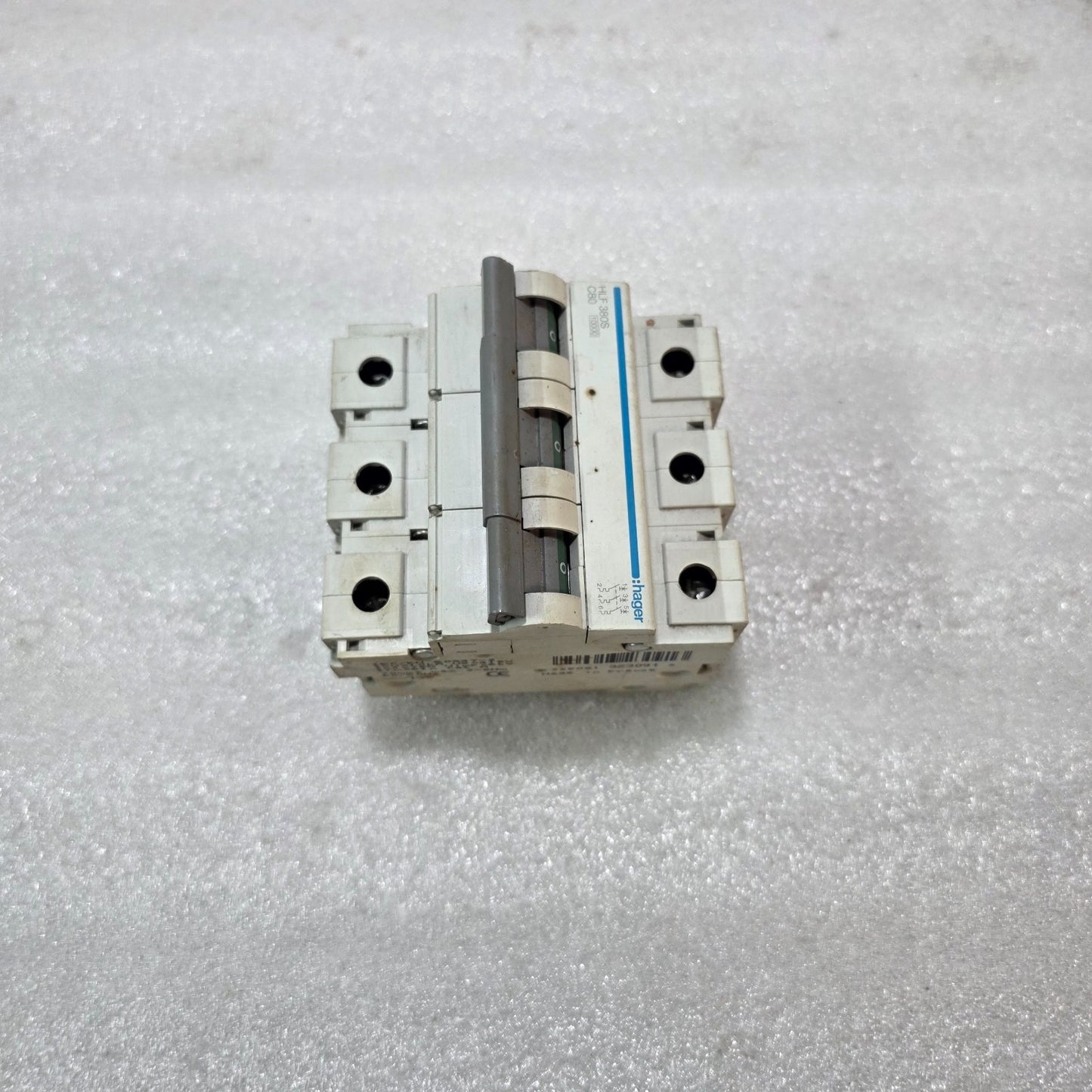 Hager HLF380S 80A 3-Pole Type C MCB Industrial Circuit Breaker