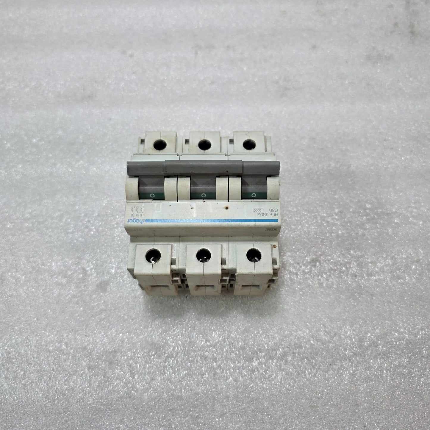 Hager HLF380S 80A 3-Pole Type C MCB Industrial Circuit Breaker