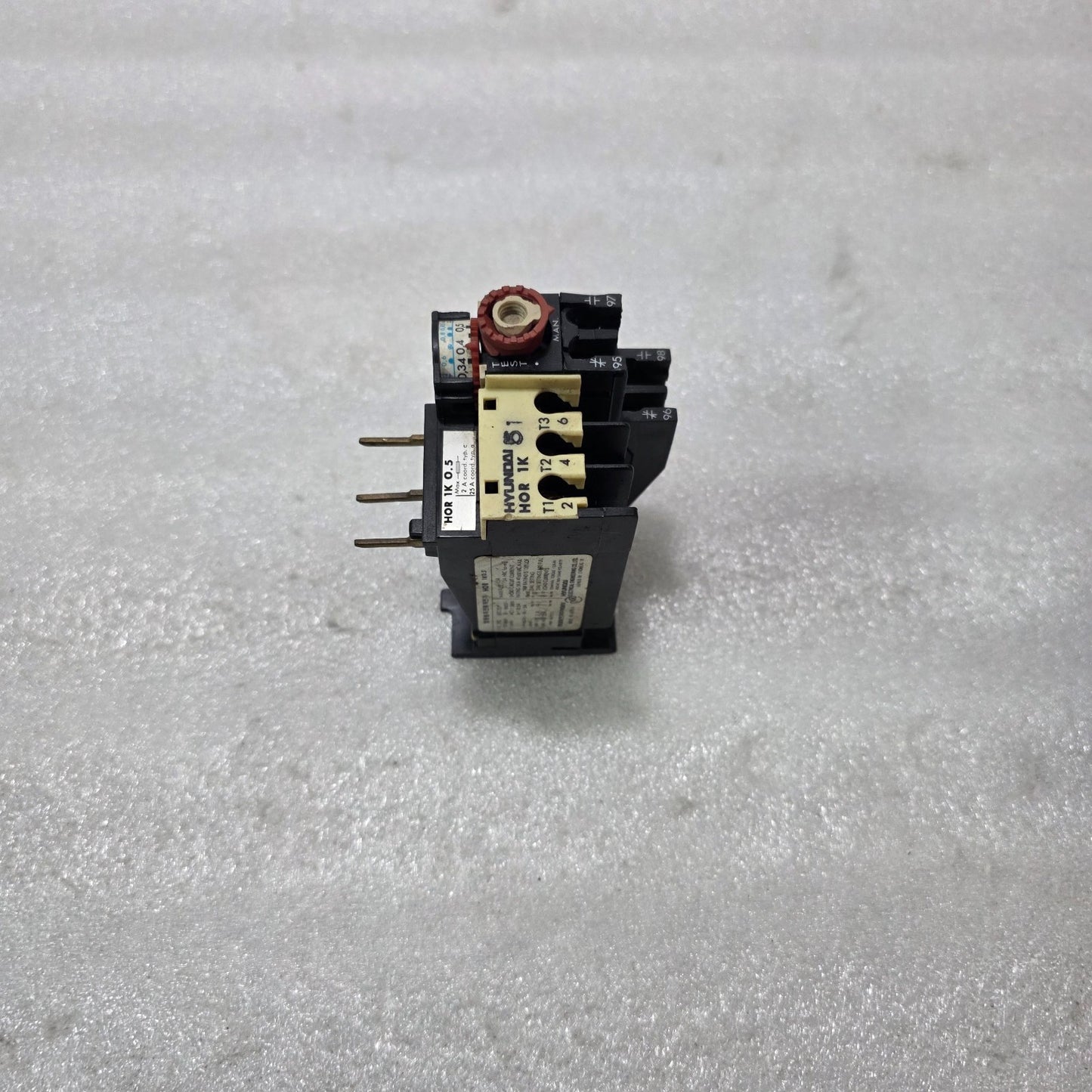 HYUNDAI HOR 1K 0.5 / HOR 1K0.5 THERMAL OVERLOAD RELAY 0.34A – 0.5A 1NO+1NC