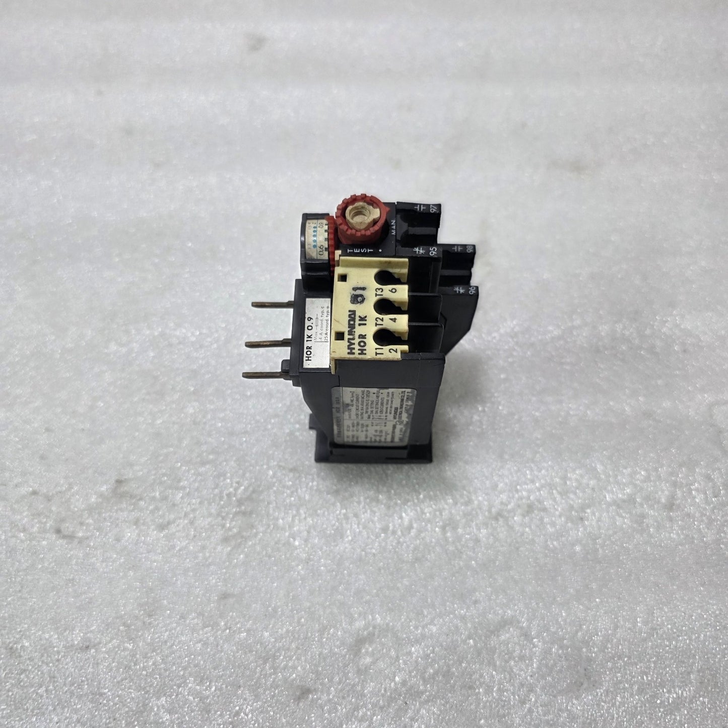 HYUNDAI ELECTRICAL HOR 1K / HOR 1K0.9 THERMAL OVERLOAD RELAY 0.5A – 5A 1NO+1NC