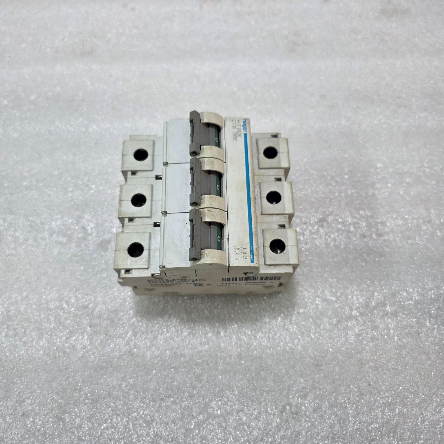HAGER HLF390S 100A 3-POLE TYPE C MCB INDUSTRIAL CIRCUIT BREAKER