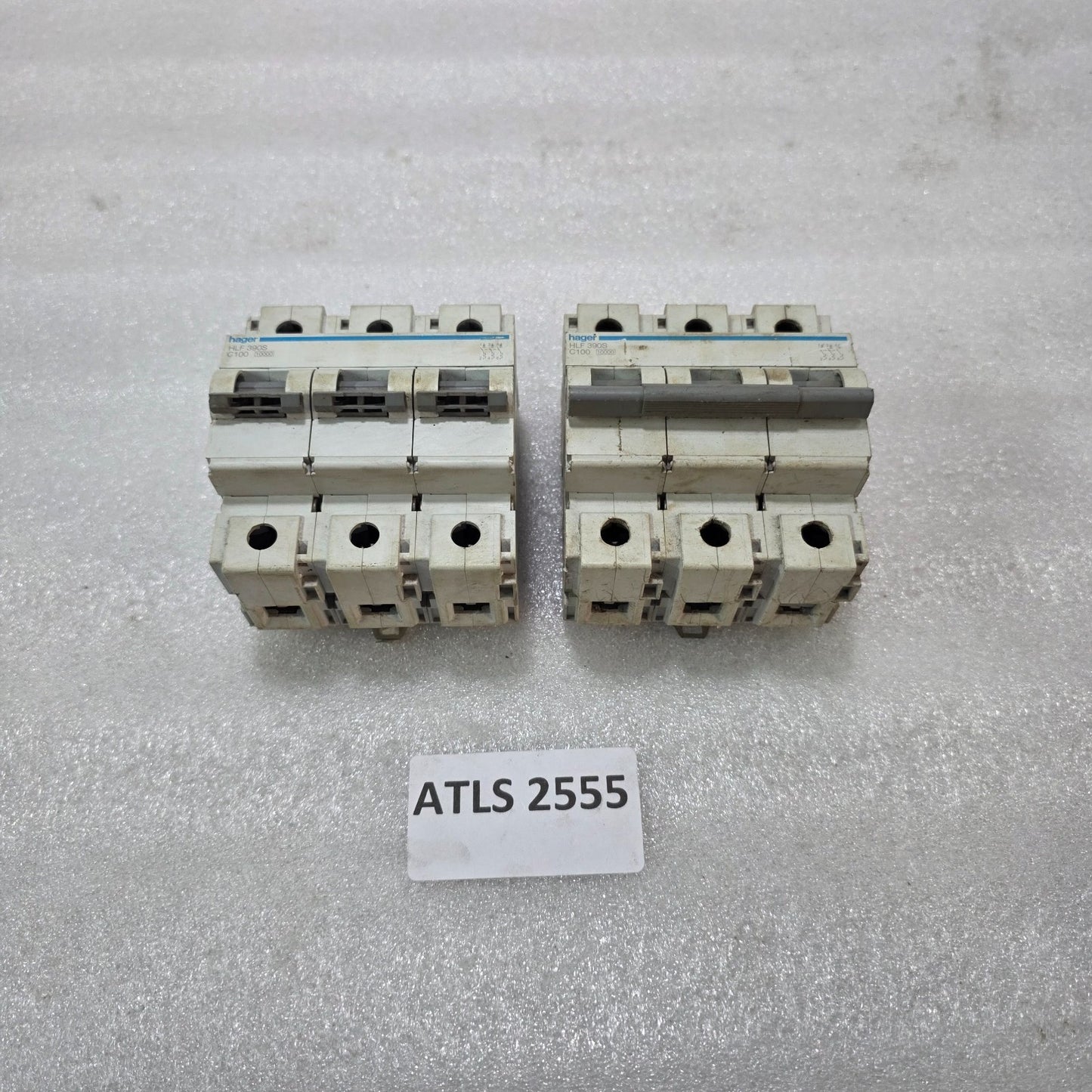 HAGER HLF390S 100A 3-POLE TYPE C MCB INDUSTRIAL CIRCUIT BREAKER