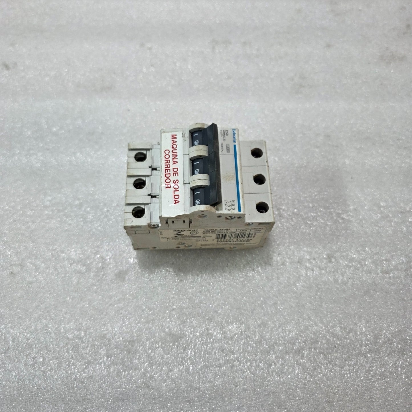 ELETROMAR WMN35062 60A 3-POLE TYPE C MCB 415V 10kA INDUSTRIAL CIRCUIT BREAKER