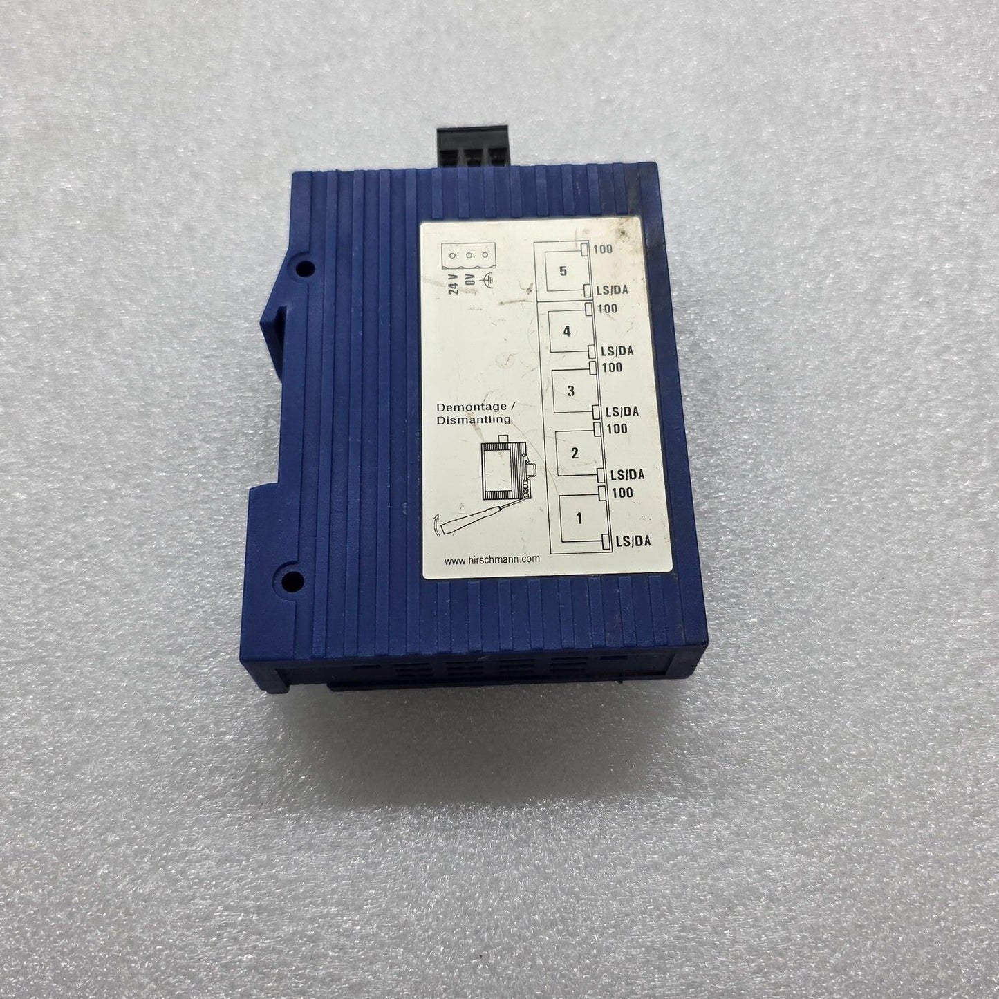 HIRSCHMANN SPIDER 5TX RAIL SWITCH 9.6-32VDC