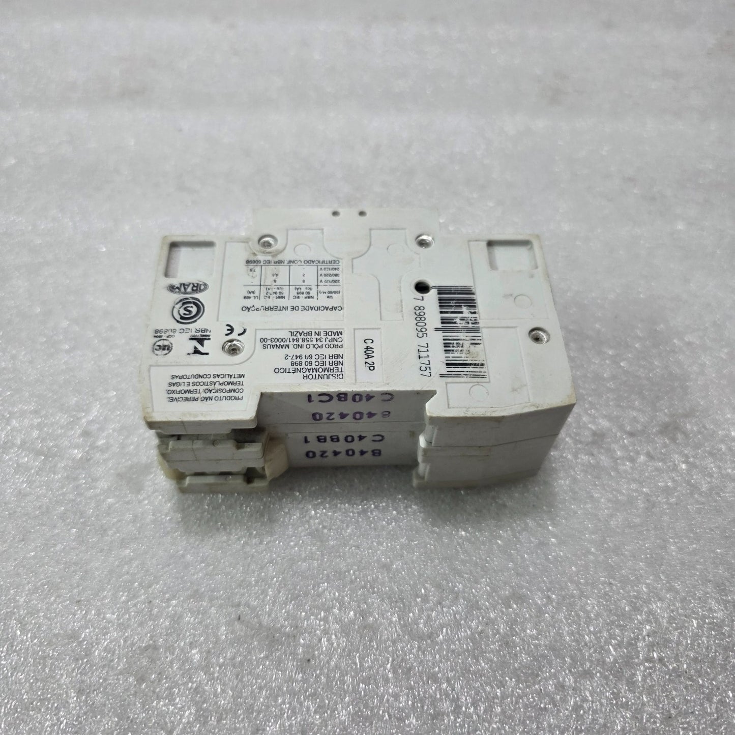 SIEMENS 5SX12 40A 2-POLE TYPE C MCB 380V 440V 3kA INDUSTRIAL CIRCUIT BREAKER