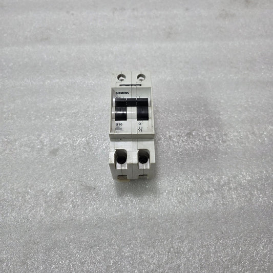 SIEMENS 5SX12 10A 2-POLE TYPE B MCB 380V 440V 3kA INDUSTRIAL CIRCUIT BREAKER