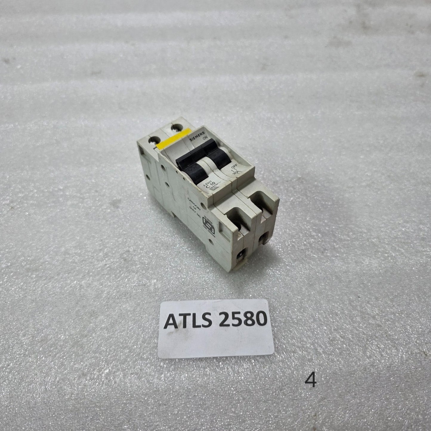 SIEMENS 5SQ22 10A 2-POLE TYPE C MCB 240V 415V 3kA INDUSTRIAL CIRCUIT BREAKER