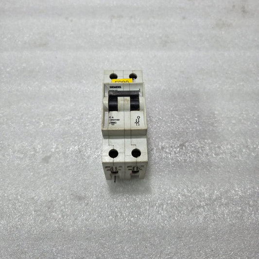 SIEMENS 5SX42 4A 2-POLE TYPE C MCB 240V 415V 10kA INDUSTRIAL CIRCUIT BREAKER