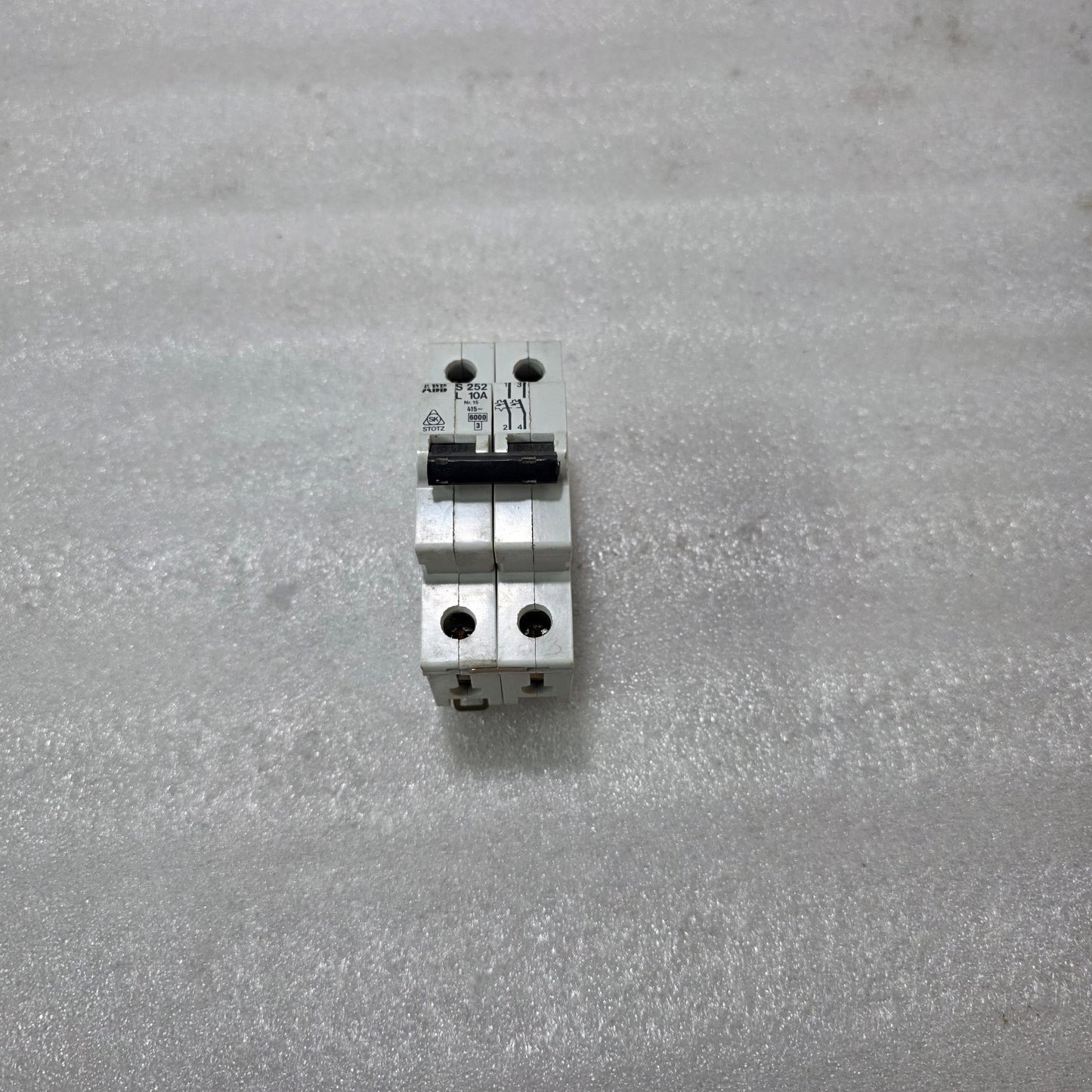 ABB STOTZ-KONTAKT S252-L10 10A 2-POLE TYPE L MCB 415V 6kA INDUSTRIAL CIRCUIT BRE
