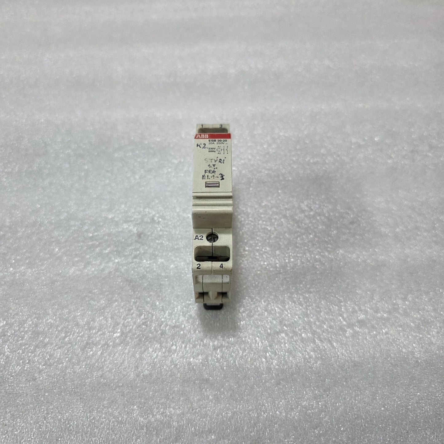 ABB ESB 20-20 20A 2NO MODULAR INSTALLATION CONTACTOR 230V COIL DIN RAIL