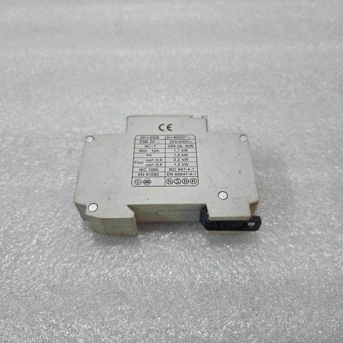 ABB ESB 20-20 20A 2NO MODULAR INSTALLATION CONTACTOR 230V COIL DIN RAIL