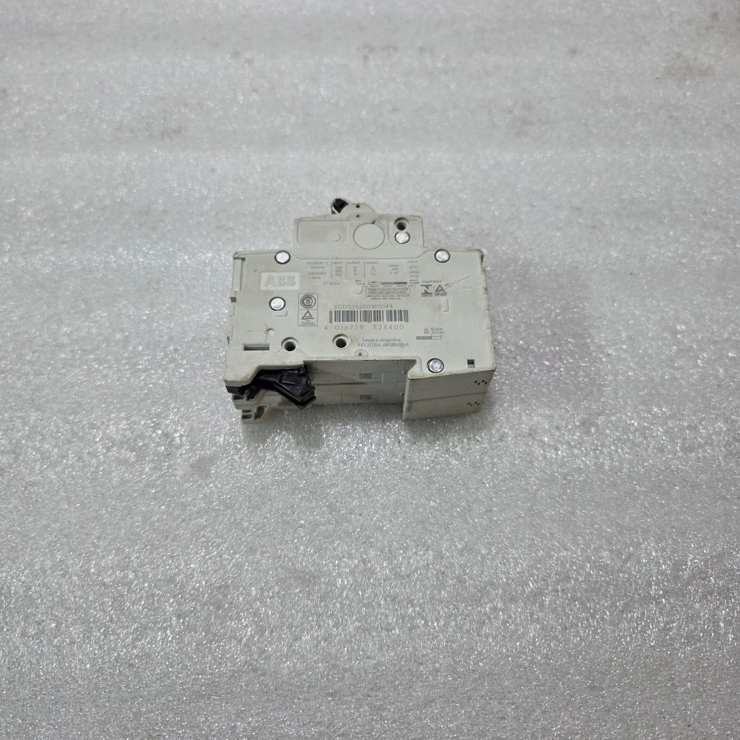 ABB S202-C4 4A 2-POLE TYPE C MCB 400V 6kA INDUSTRIAL CIRCUIT BREAKER
