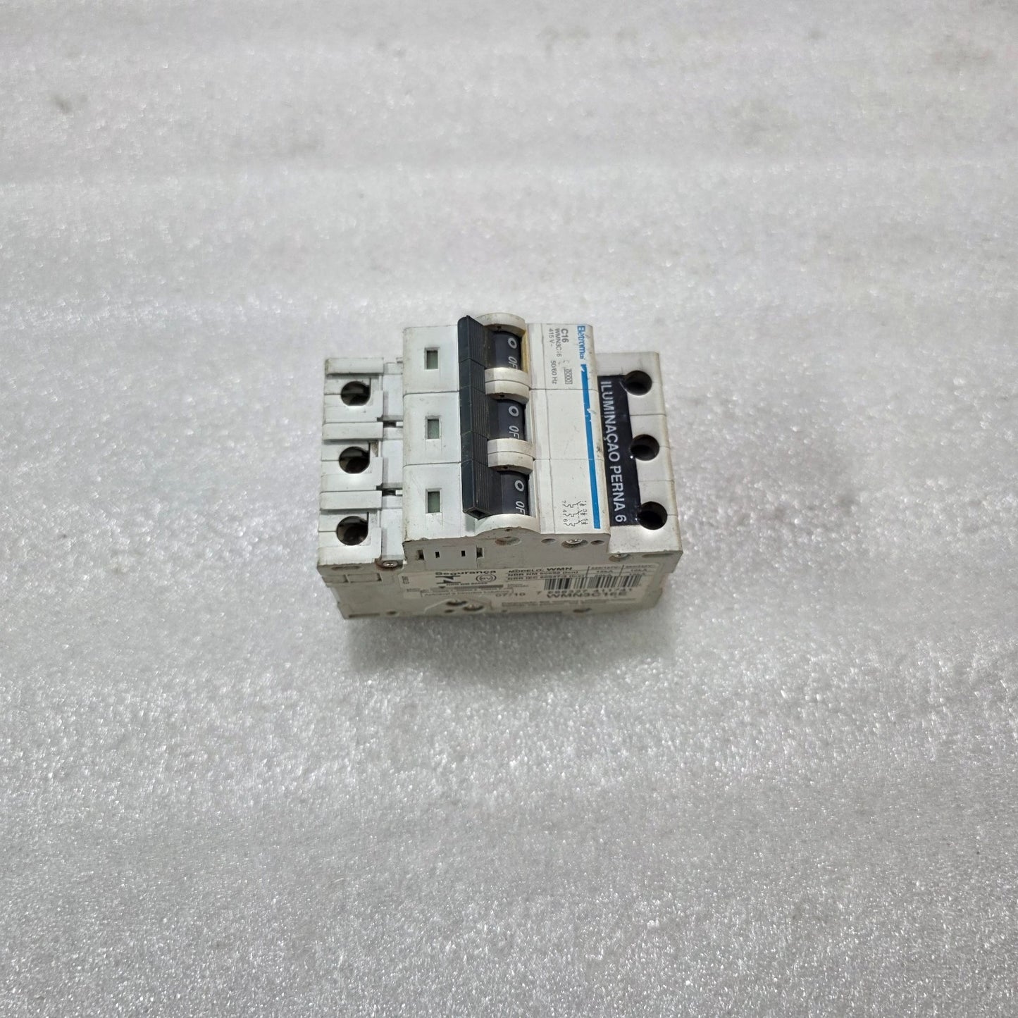ELETROMAR WMN3C16 16A 3-POLE TYPE C MCB 415V 10kA INDUSTRIAL CIRCUIT BREAKER