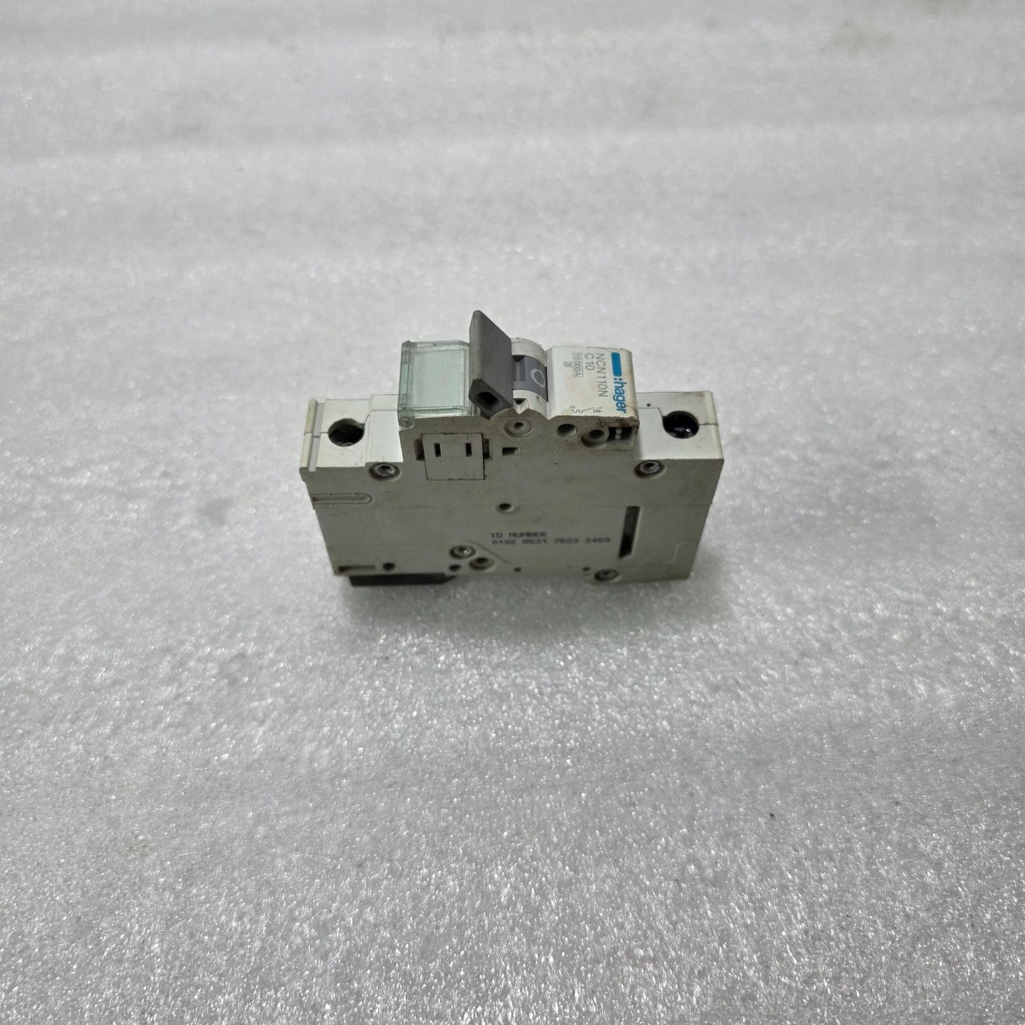 HAGER NCN110N 10A 1-POLE TYPE C MCB 10kA INDUSTRIAL CIRCUIT BREAKER