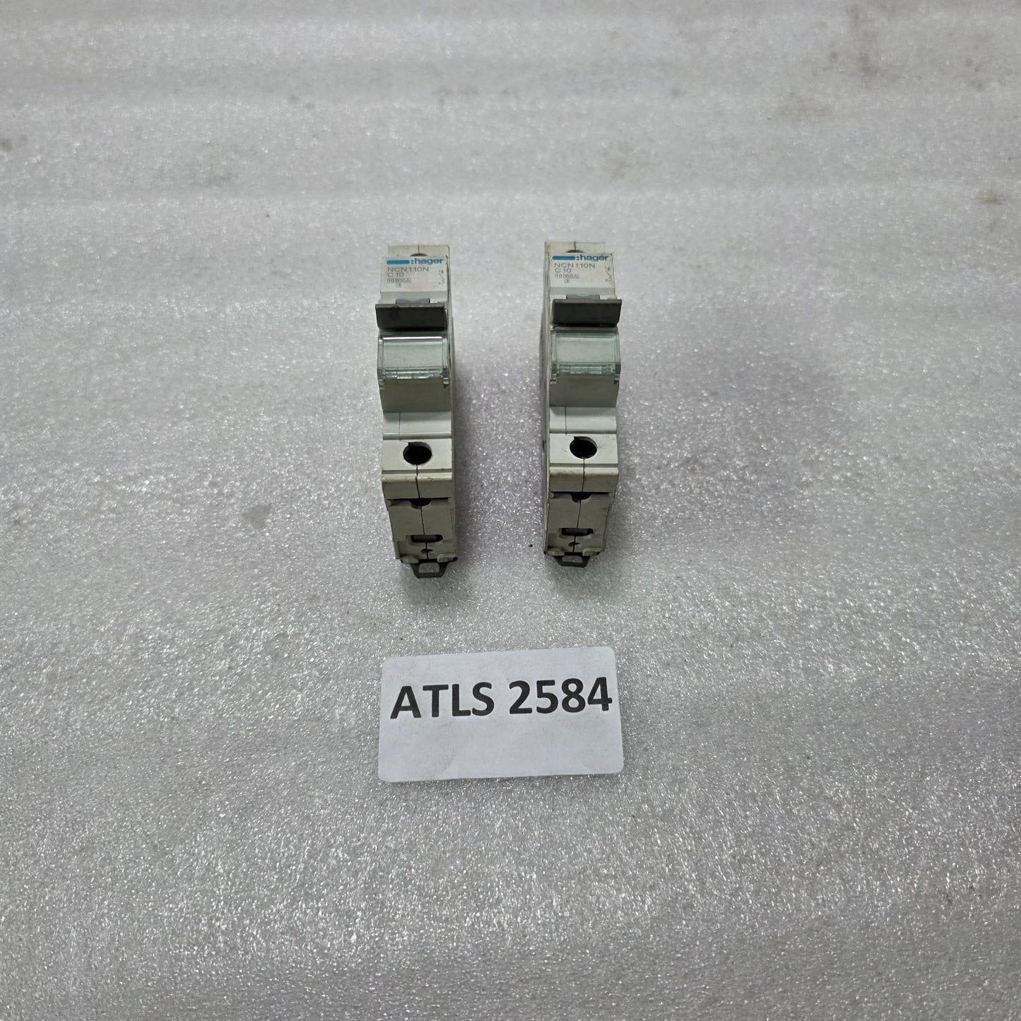 HAGER NCN110N 10A 1-POLE TYPE C MCB 10kA INDUSTRIAL CIRCUIT BREAKER