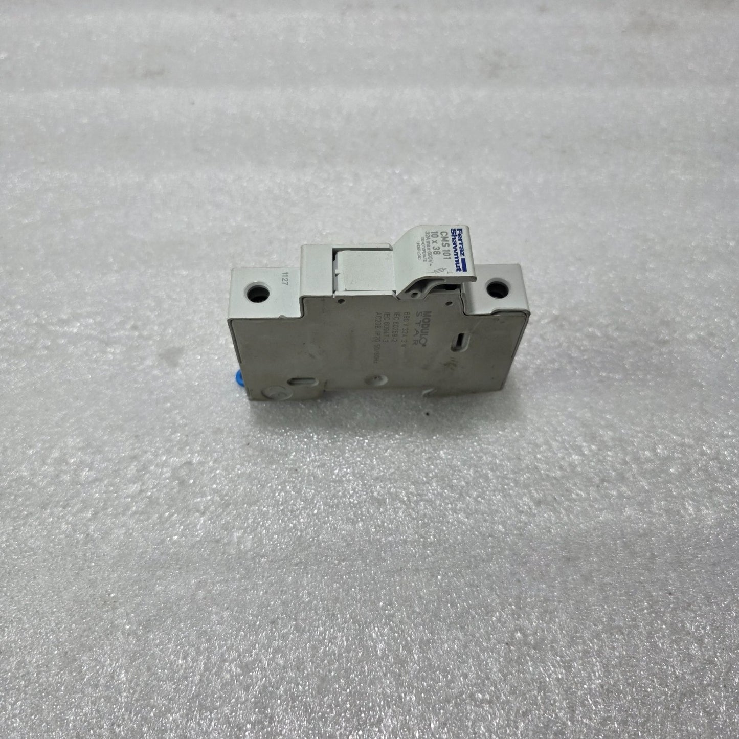 FERRAZ SHAWMUT CMS101 1-POLE FUSE HOLDER 690V 32A 10x38mm DIN RAIL INDUSTRIAL