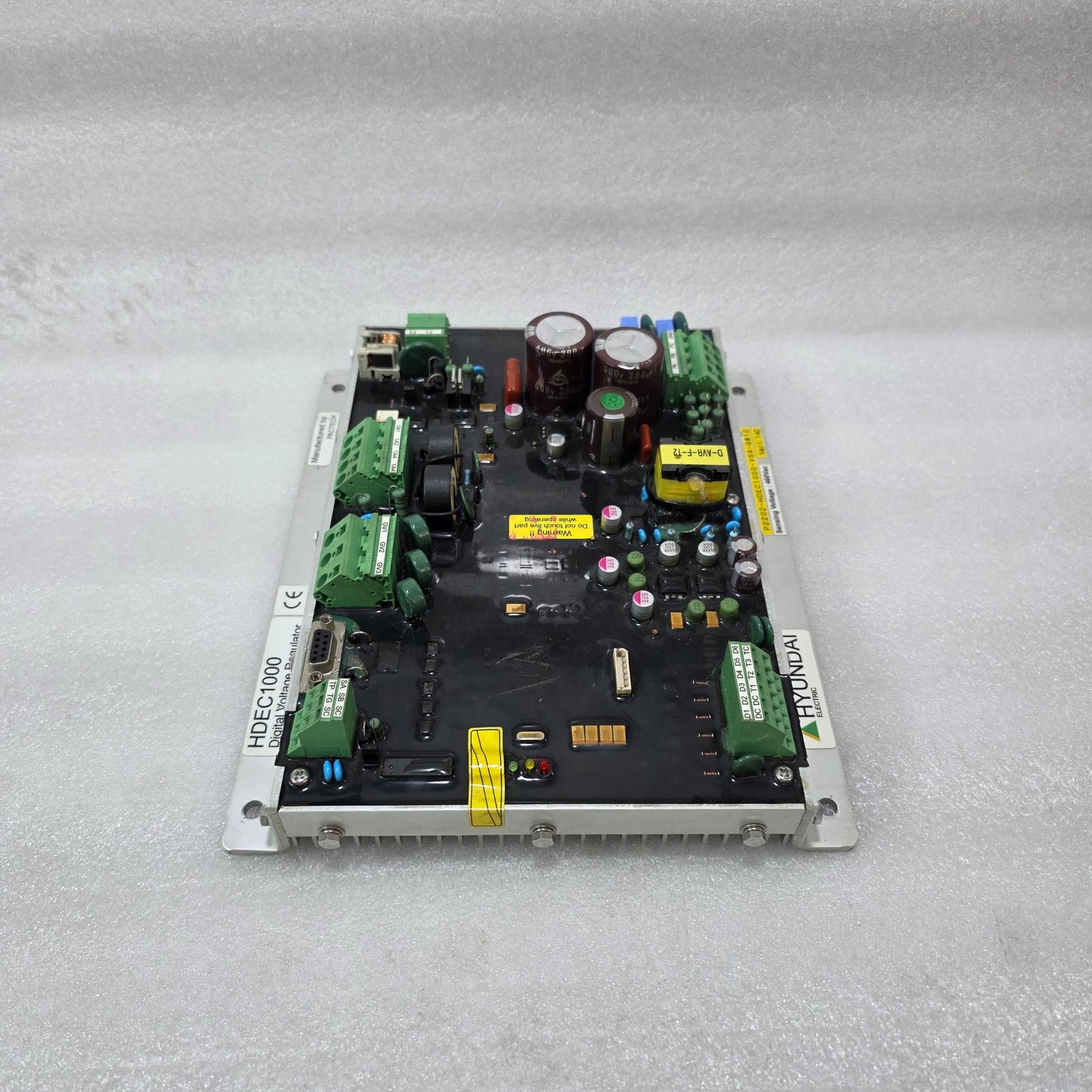 HYUNDAI ELECTRIC HDEC1000 DIGITAL VOLTAGE REGULATOR DVR 460VAC P2202-HDEC1000-VS4-G#12