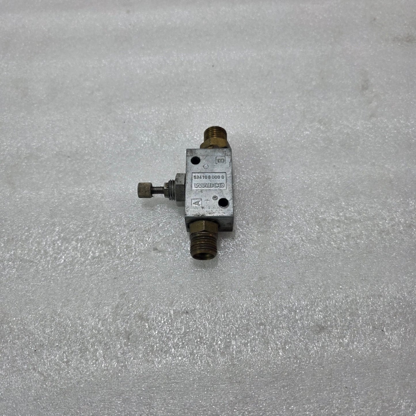 WABCO 5341080000 PNEUMATIC FLOW CONTROL VALVE WITH CHECK VALVE ONE-WAY FLOW REST