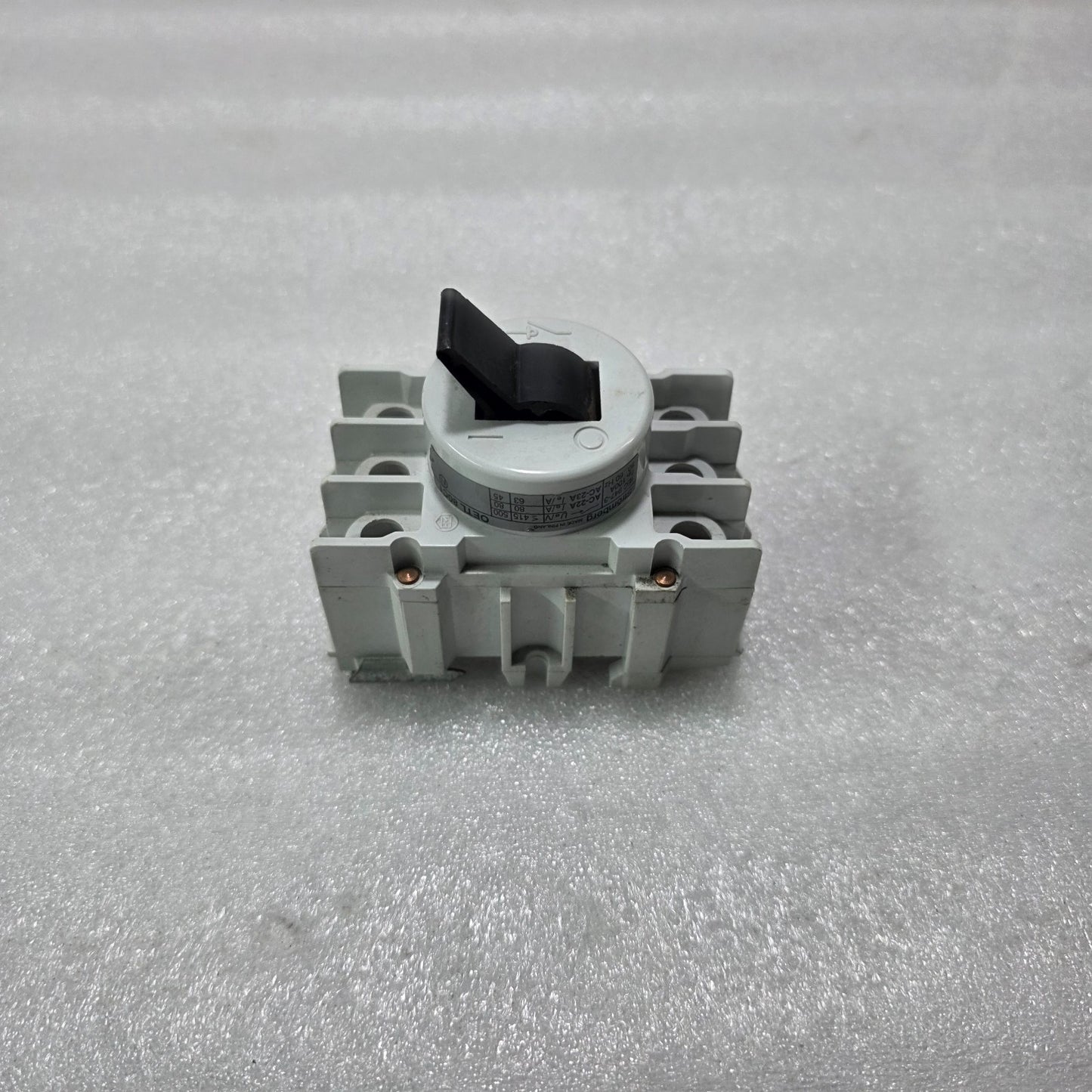 STRÖMBERG OETL 80C1 3P 100A 500V ROTARY LOAD BREAK SWITCH DISCONNECTOR IEC947-3