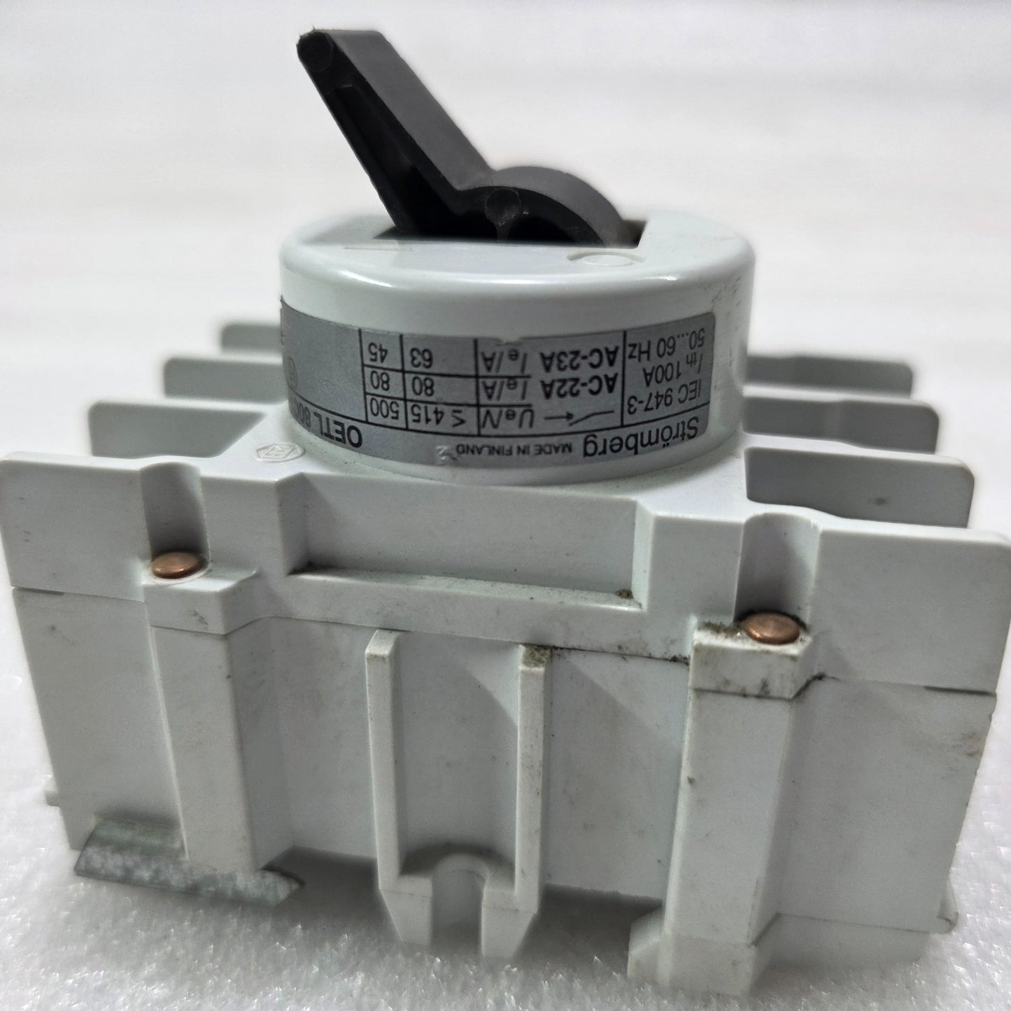 STRÖMBERG OETL 80C1 3P 100A 500V ROTARY LOAD BREAK SWITCH DISCONNECTOR IEC947-3