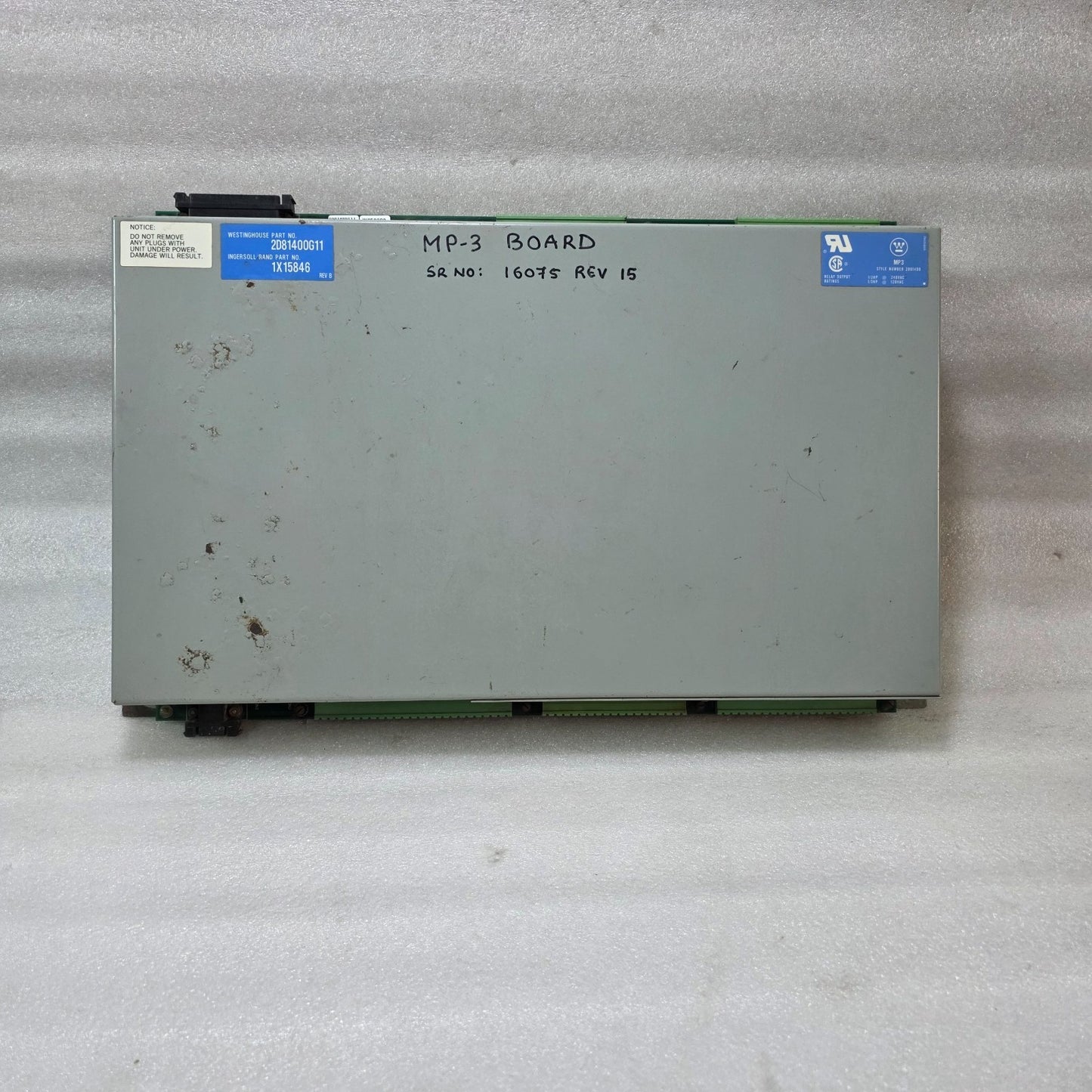 WESTINGHOUSE MP-3 MICROPROCESSOR CONTROL BOARD 2D81400G11 1X15846 REV B