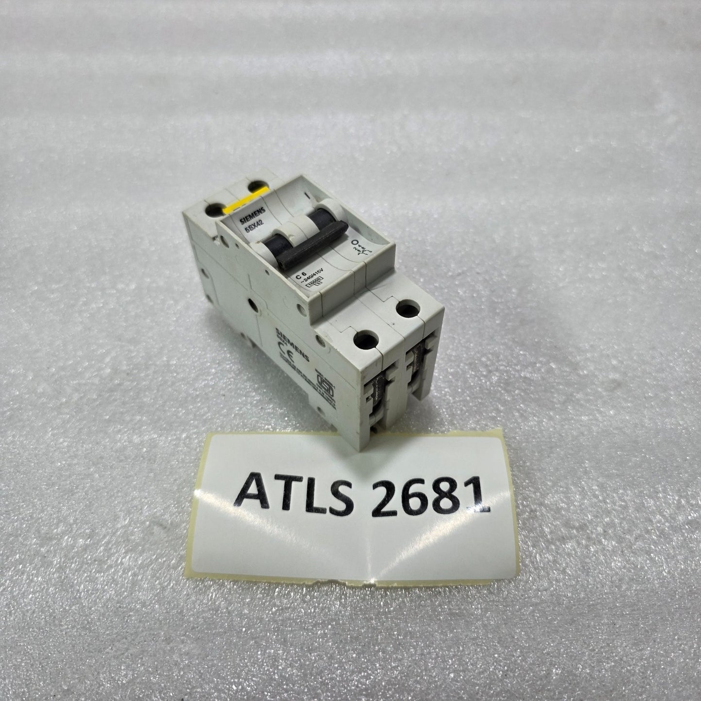 SIEMENS 5SX42 C6 2P 6A TYPE C 240/415V 10KA MCB MINIATURE CIRCUIT BREAKER