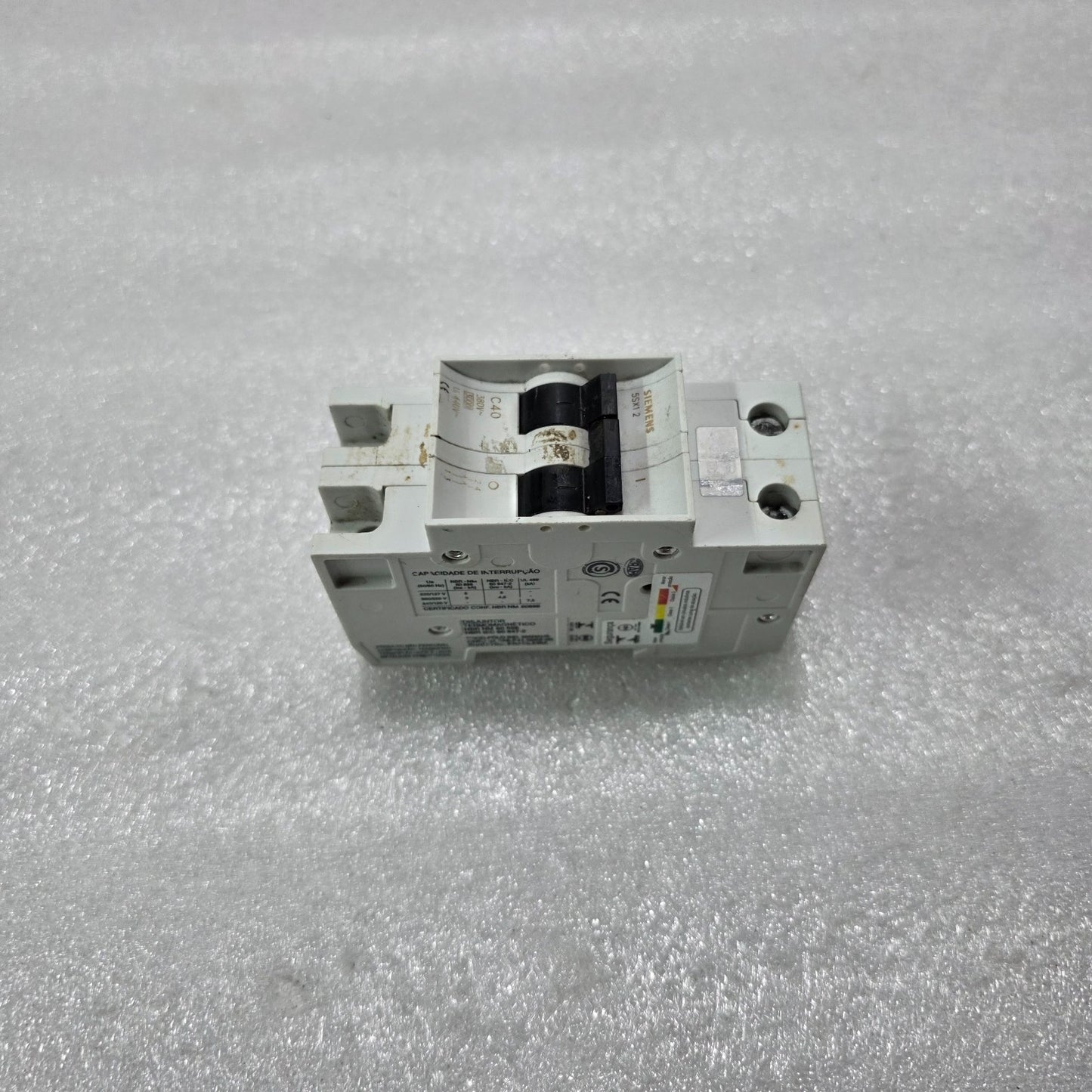 SIEMENS 5SX12 C40 2P 40A TYPE C 380V 3KA MCB MINIATURE CIRCUIT BREAKER