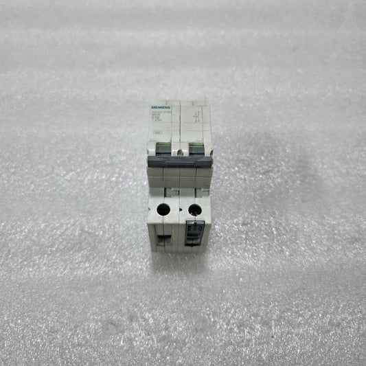 SIEMENS 5SL62107RC 2P 10A TYPE C 415V 7.5KA MCB MINIATURE CIRCUIT BREAKER
