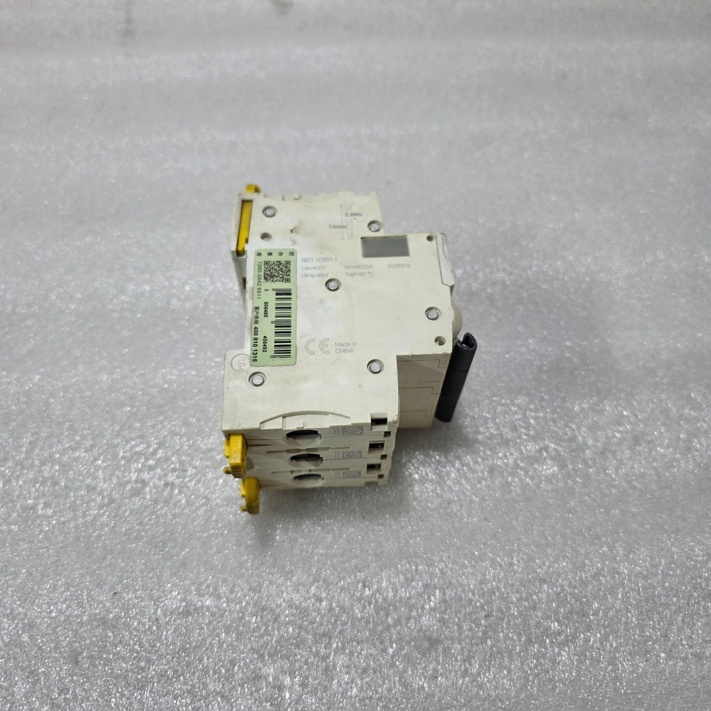 S ELECTRIC IC65N D25A 3P TRIPLE POLE 25A MINIATURE CIRCUIT BREAKER MCB 6000A