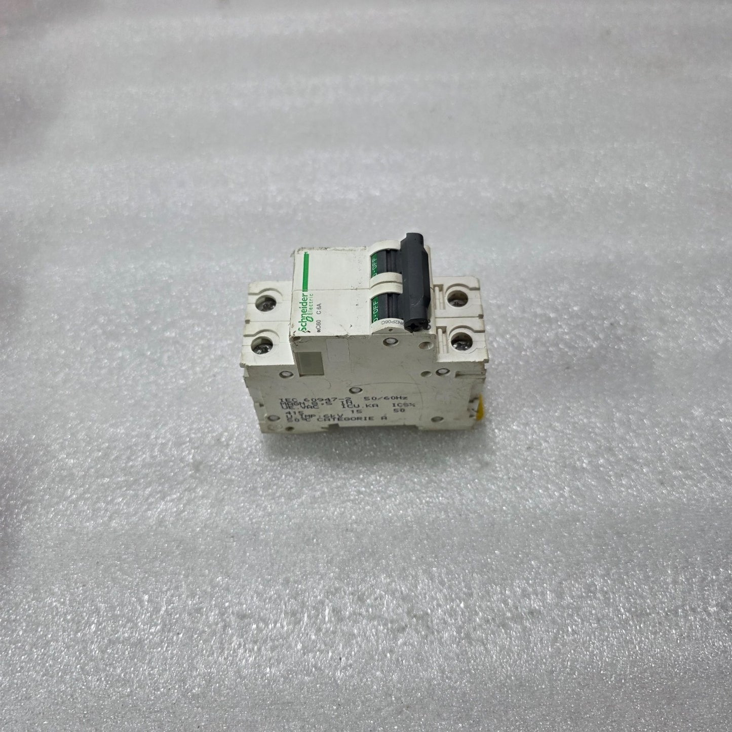 S ELECTRIC IC60 C6A 2P DOUBLE POLE 6A MINIATURE CIRCUIT BREAKER MCB 415V 10KA