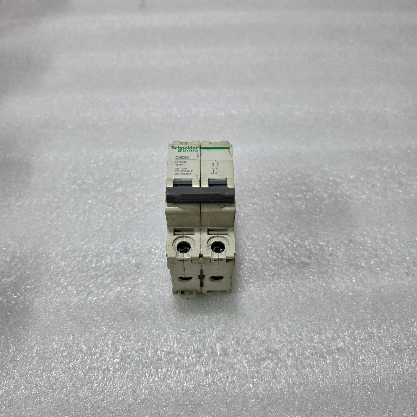 S ELECTRIC C60N C16A 2P DOUBLE POLE 16A MINIATURE CIRCUIT BREAKER MCB 415V 10KA