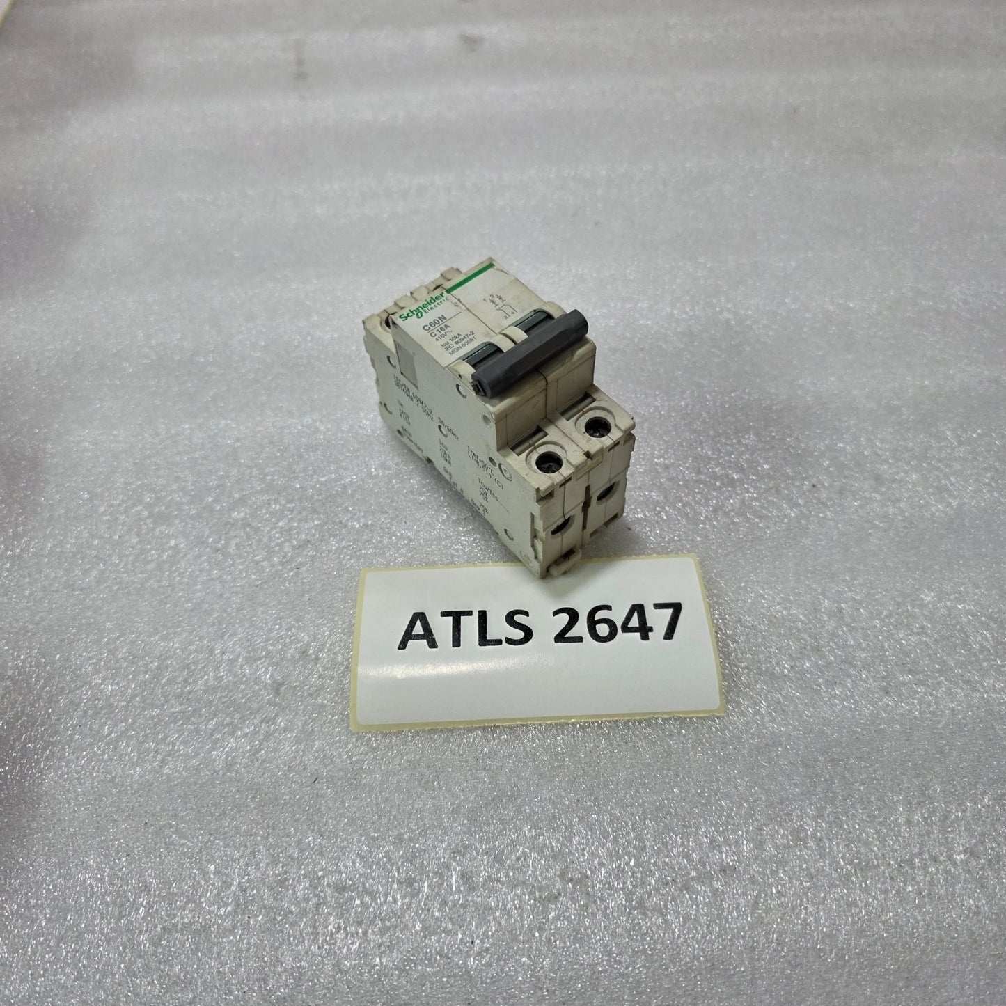 S ELECTRIC C60N C16A 2P DOUBLE POLE 16A MINIATURE CIRCUIT BREAKER MCB 415V 10KA