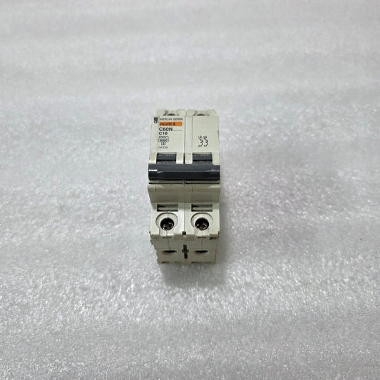 MERLIN GERIN MULTI9 C60N C10 2P DOUBLE POLE 10A MINIATURE CIRCUIT BREAKER MCB 40