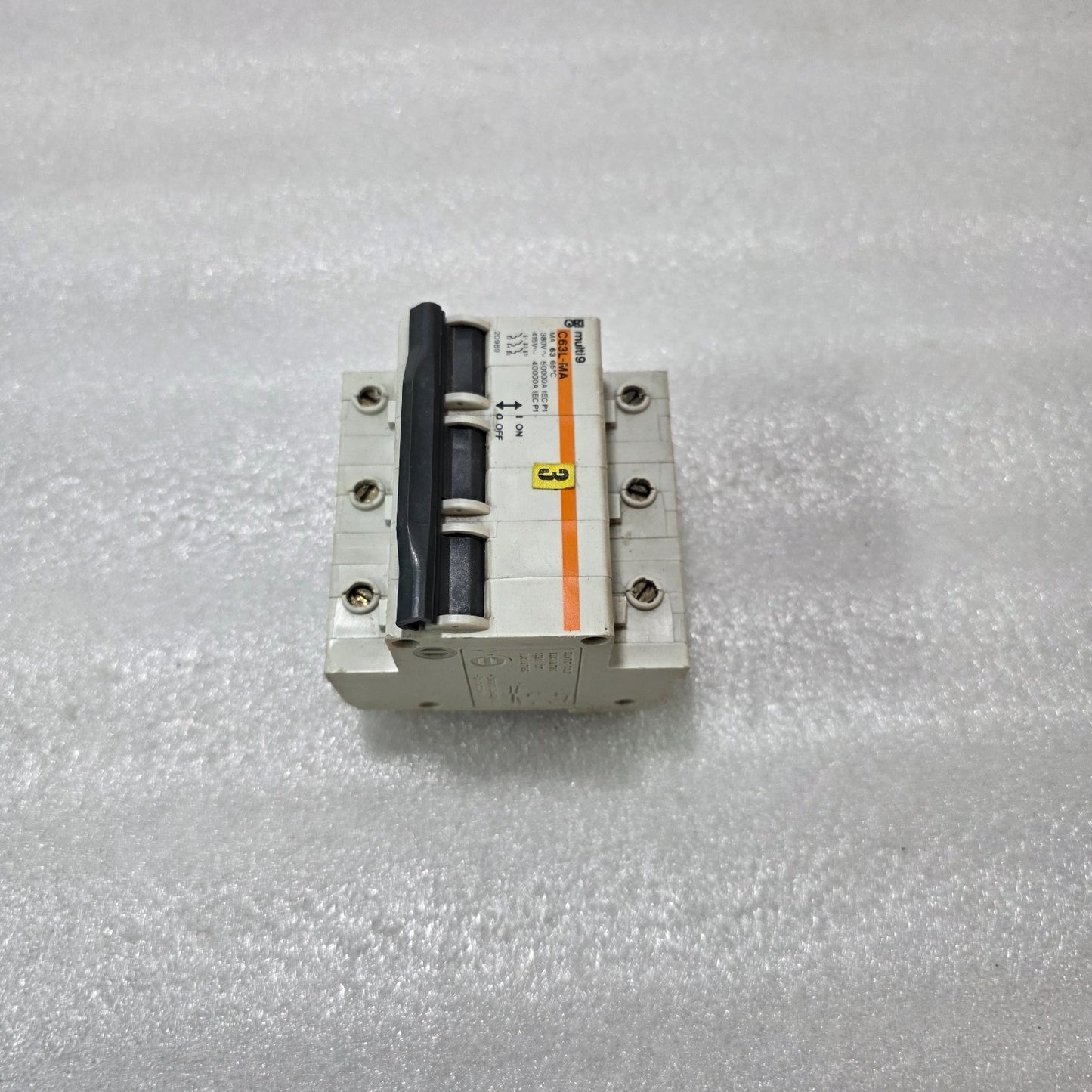 MERLIN GERIN MULTI9 C63L-MA 3P TRIPLE POLE 63A MAGNETIC MOTOR PROTECTION MCB 380