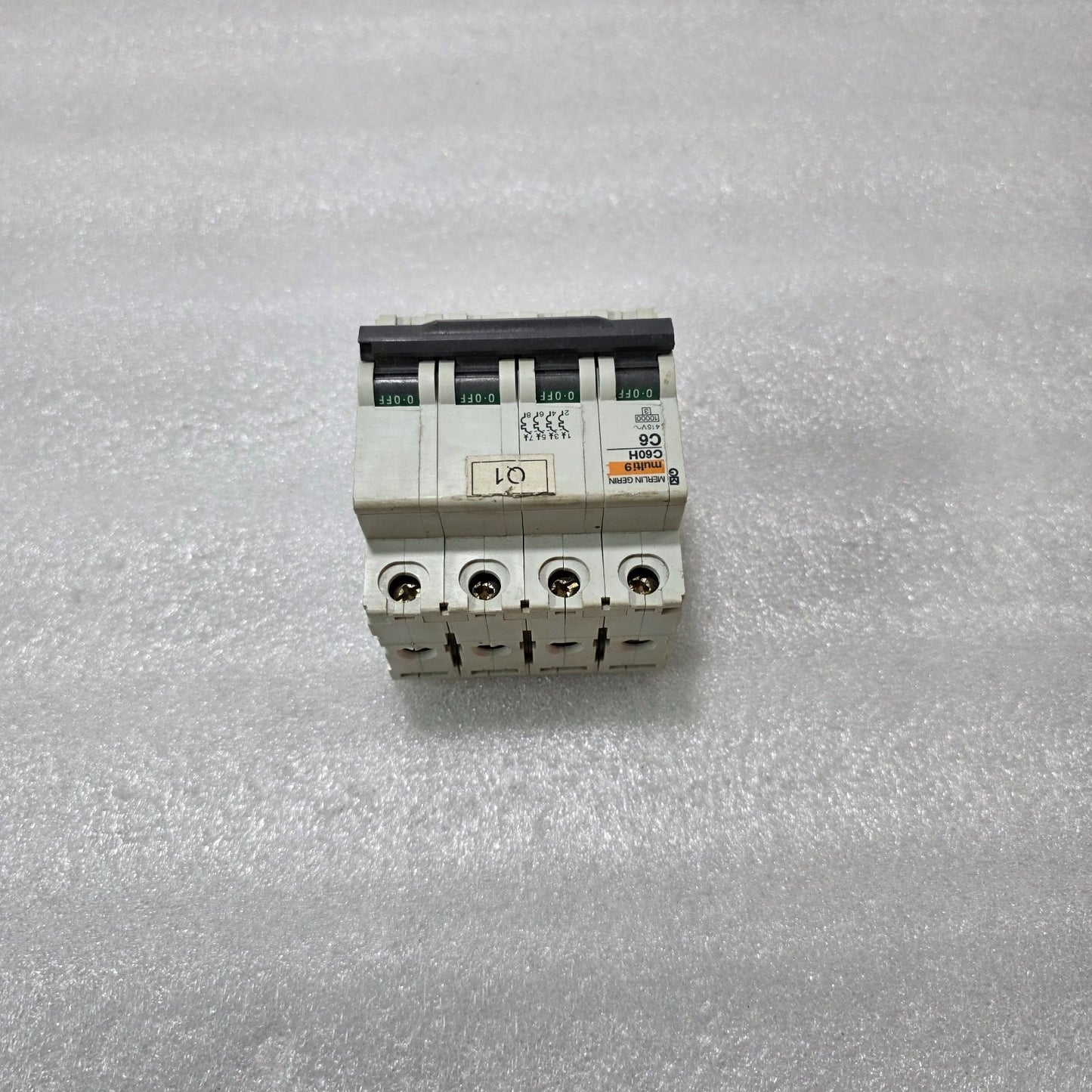 MERLIN GERIN MULTI9 C60H C6 4P FOUR POLE 6A MINIATURE CIRCUIT BREAKER MCB 415V 1