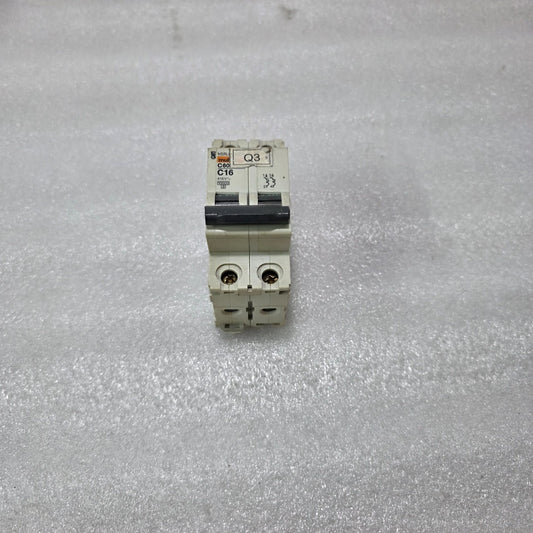 MERLIN GERIN MULTI9 C60H C16 2P DOUBLE POLE 16A MINIATURE CIRCUIT BREAKER MCB 41