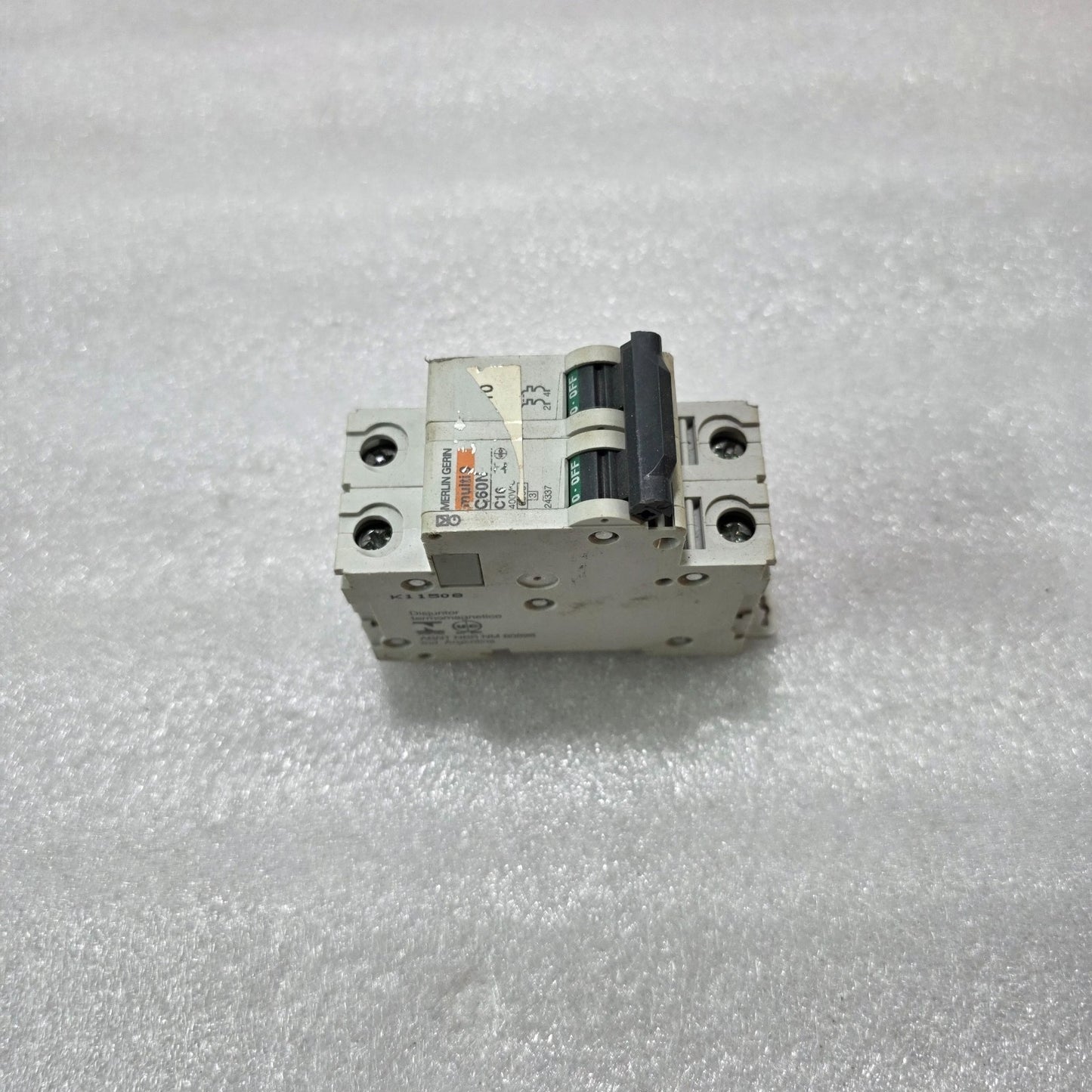 MERLIN GERIN MULTI9 C60N C10 2P DOUBLE POLE 10A MINIATURE CIRCUIT BREAKER 400V