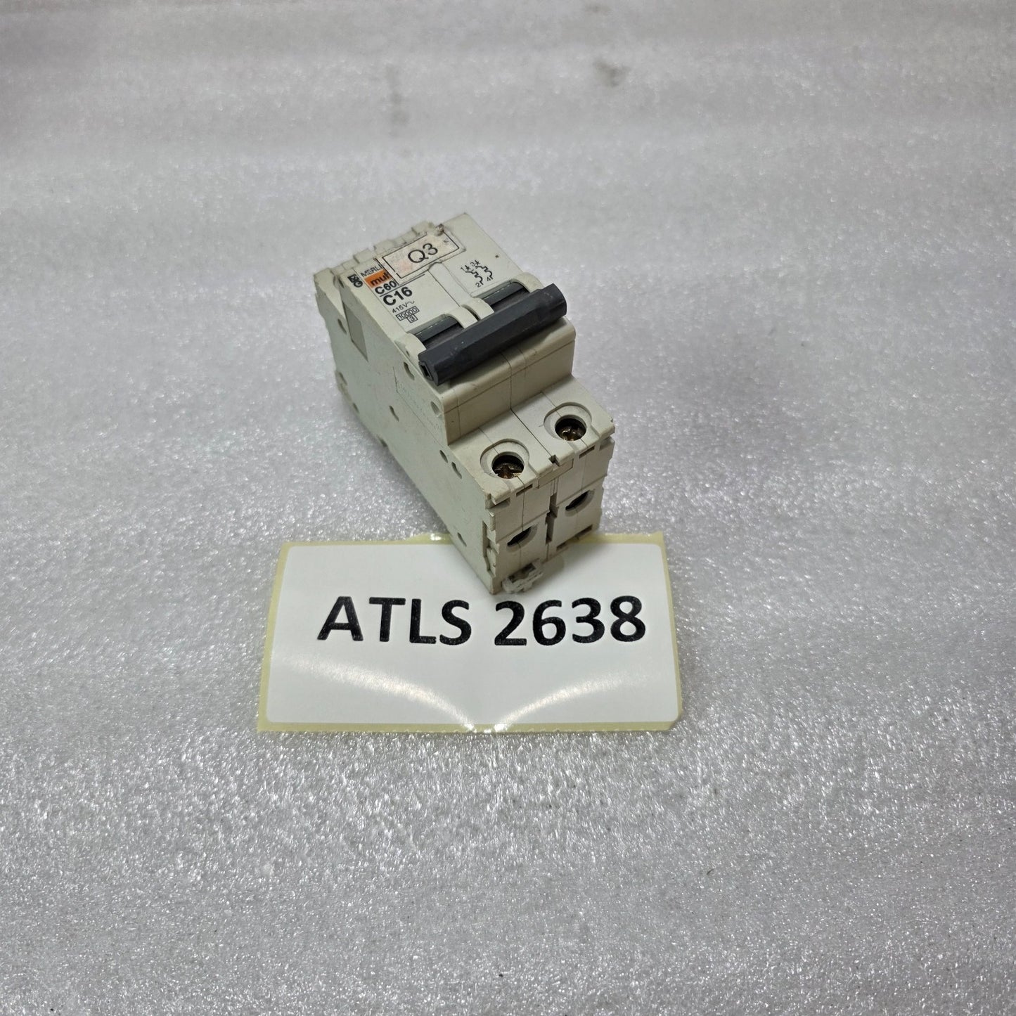 MERLIN GERIN MULTI9 C60H C16 2P DOUBLE POLE 16A MINIATURE CIRCUIT BREAKER MCB 41