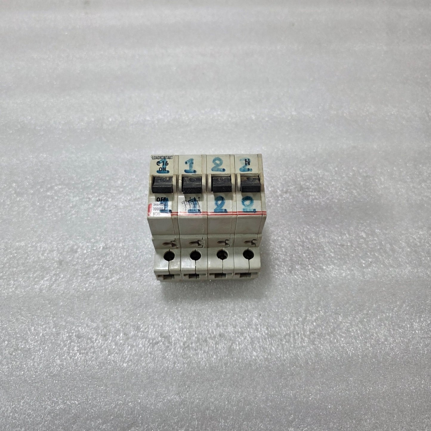 LOADKONTAKT C-16 MDS 4P FOUR POLE 16A MINIATURE CIRCUIT BREAKER MCB 240/415V 10K