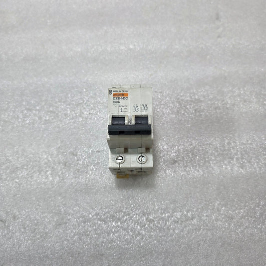 MERLIN GERIN MULTI9 C32H-DC 2P 16A CURVE C 250V DC MCB CIRCUIT BREAKER